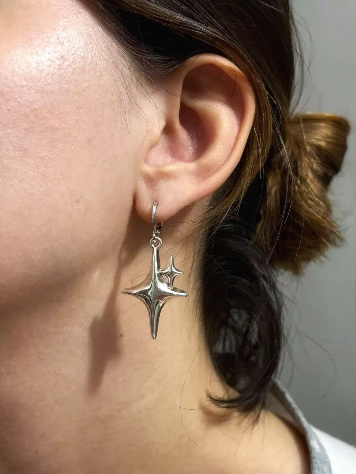 Jewelry Simple Star Earrings Size ONE SIZE - 3 Thumbnail