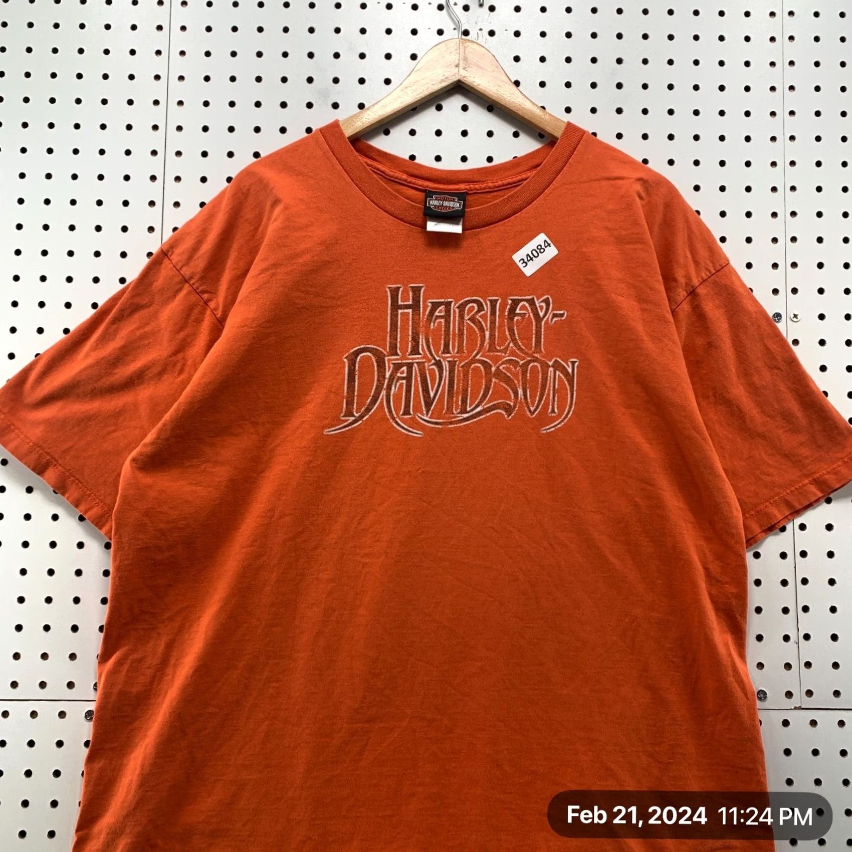 Harley Davidson Harley Davidson Motorcycle Shirt Mens 2XL Orange Orland FLorida Size US XXL / EU 58 / 5 - 3 Thumbnail