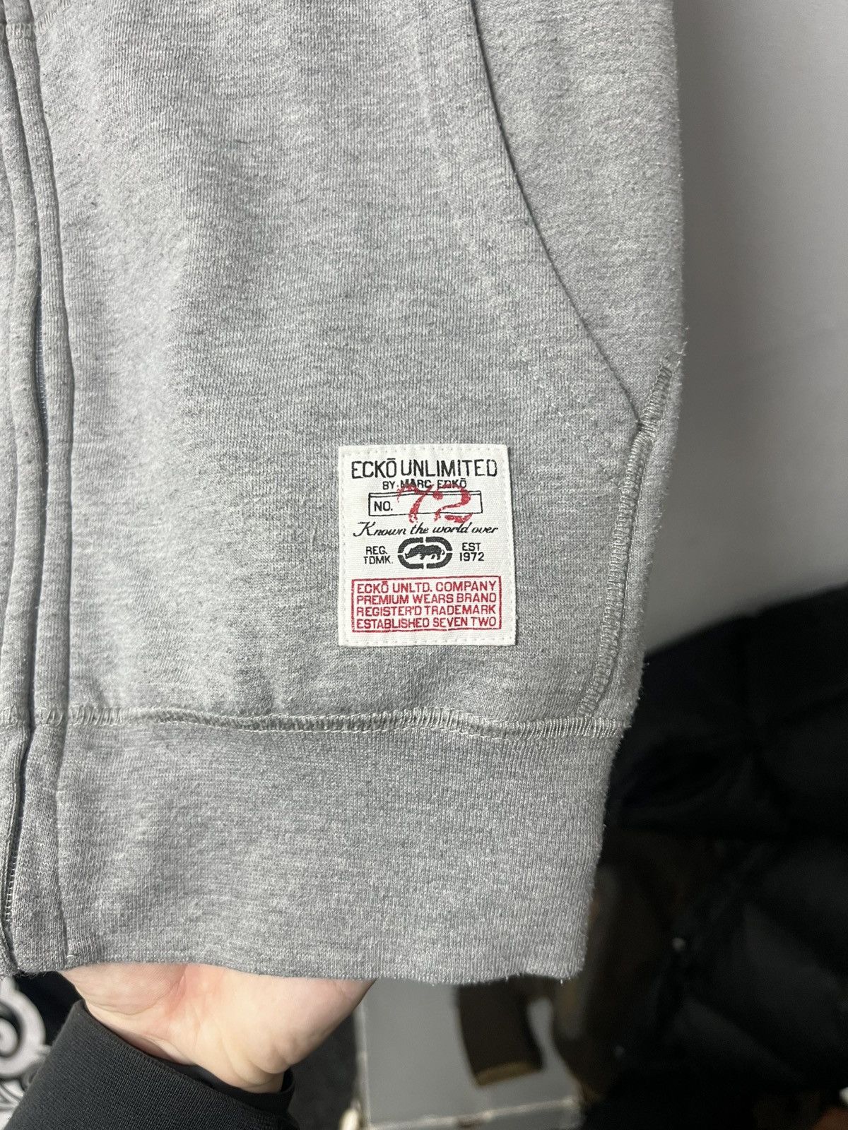 Ecko Unltd. Vintage Ecko Unltd Big Logo Rap Zip Up Hoodie Y2K Size US XL / EU 56 / 4 - 4 Thumbnail