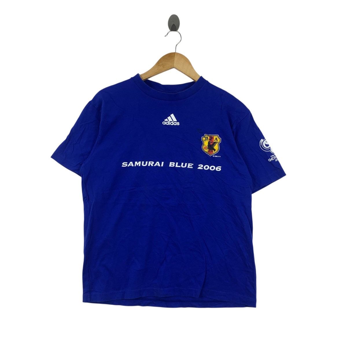 Vintage JAPAN FOOTBALL JFA Samurai Blue 2006 Germany Tee