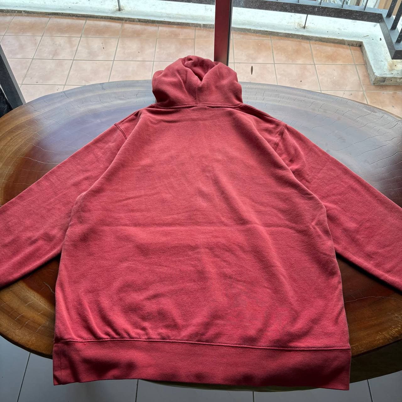 Stussy Y2K 04-06 Stussy Arch Sunfaded Salmon Colored Hoodie Size US L / EU 52-54 / 3 - 5 Thumbnail