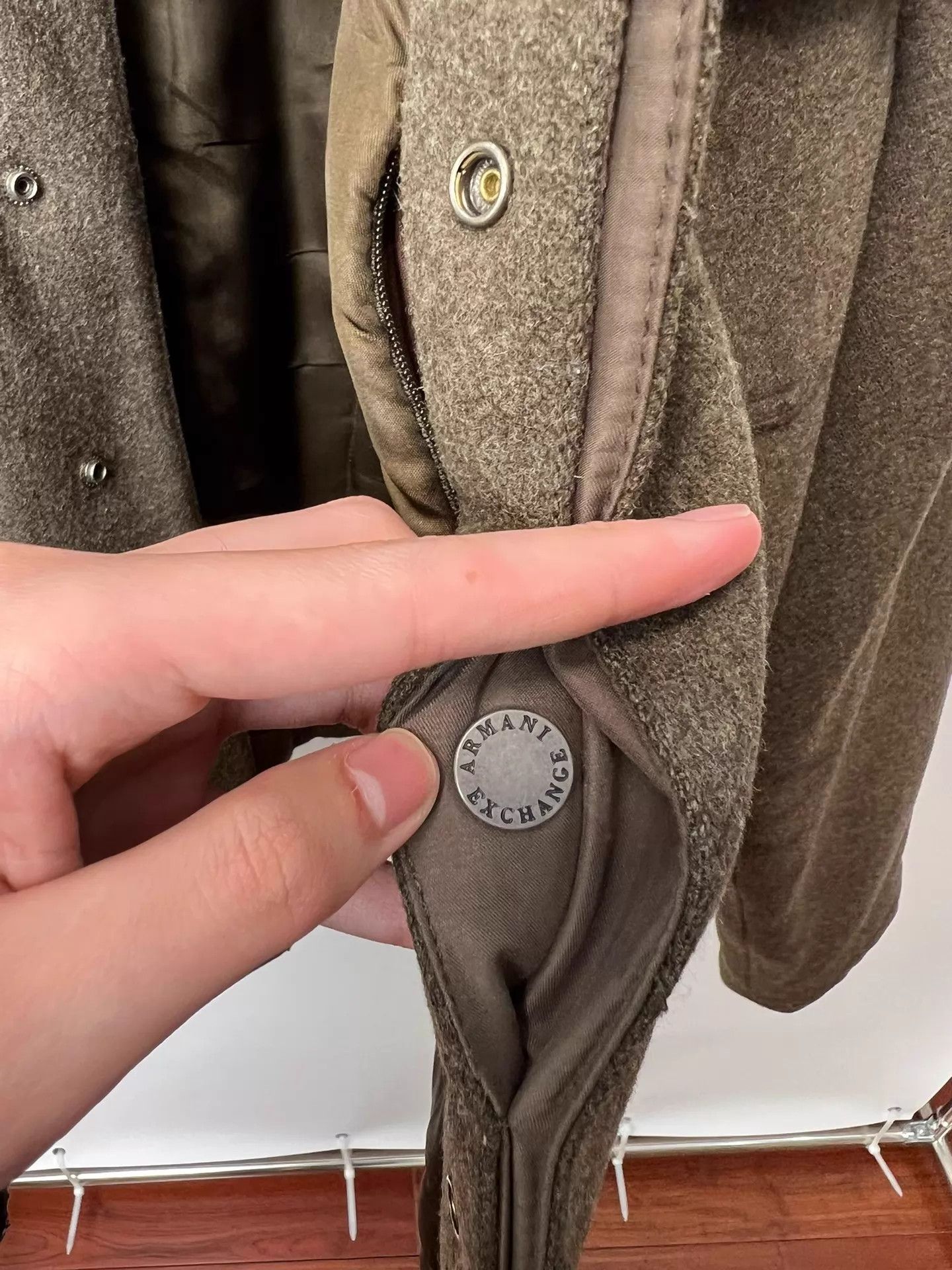 Armani Exchange A|X Olive Green Wool Blend Tailored Jacket Size US L / EU 52-54 / 3 - 9 Thumbnail