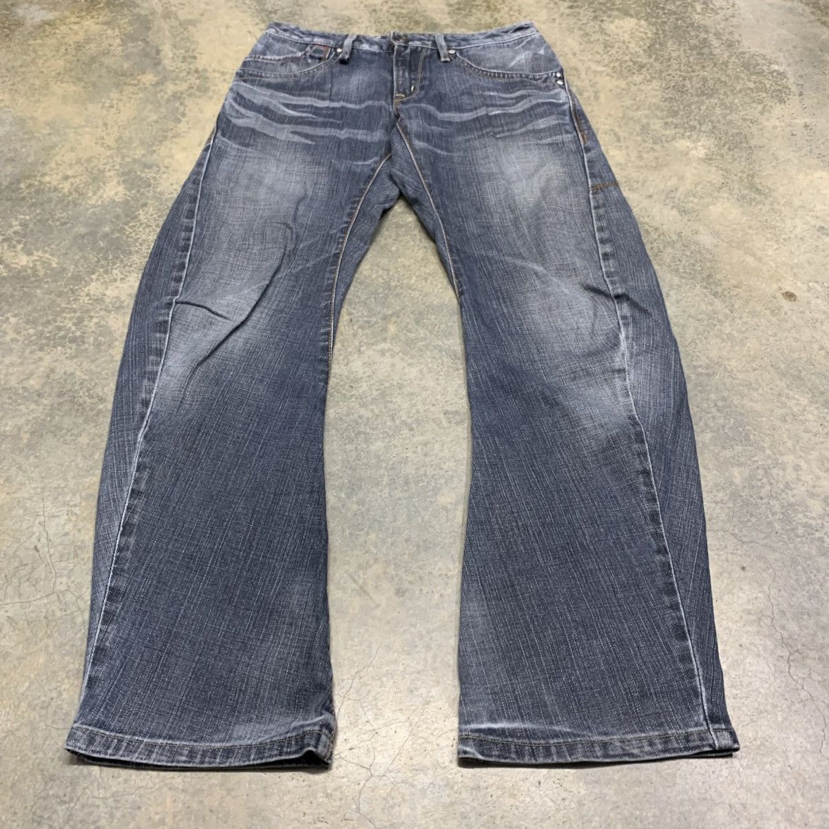 Edwin × Japanese Brand × Vintage Vintage Edwin Clawmark Fade Distressed Jean Size US 29 - 3 Thumbnail
