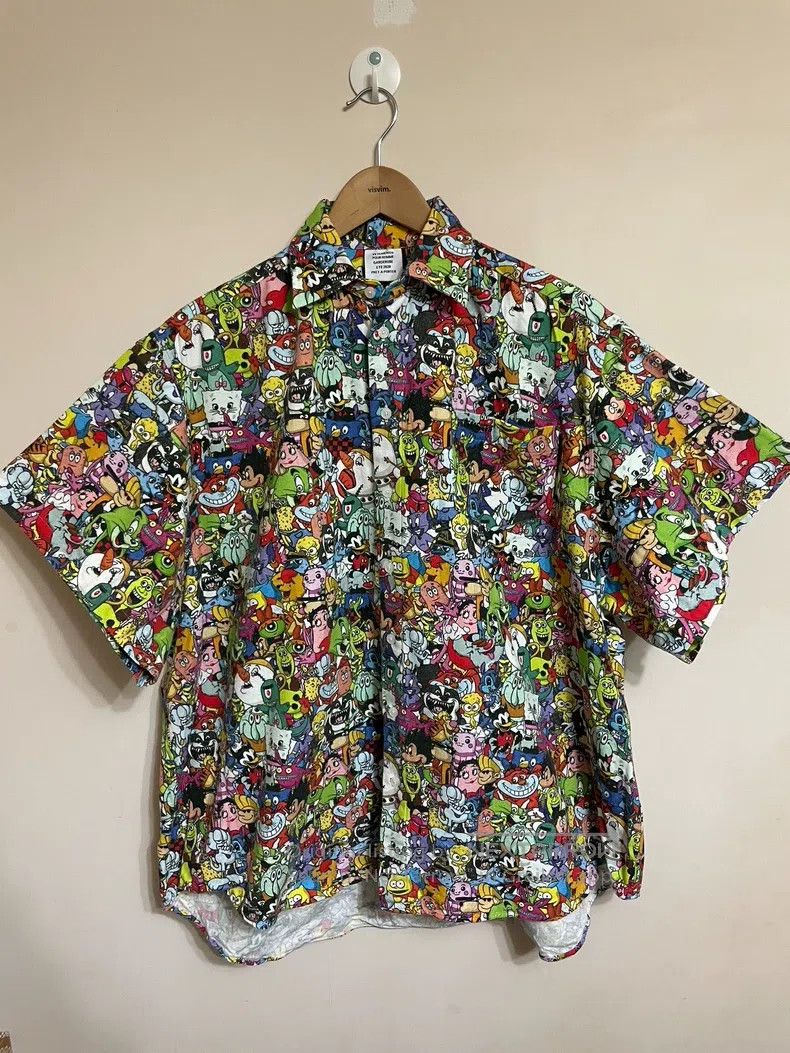 Vetements Vetements Cartoon Character Printed Short Sleeve Shirt Size US XS / EU 42 / 0 - 1 Thumbnail