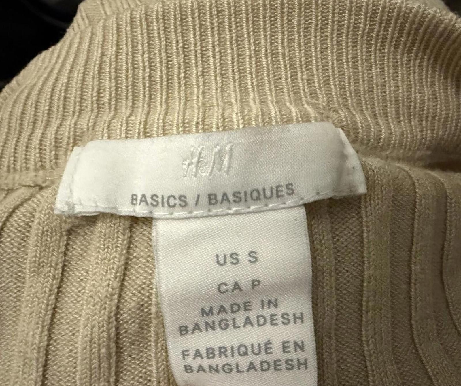 H&M H&M BASICS Layering Knit Long Sleeve Top in Beige (SMALL) Size S / US 4 / IT 40 - 2 Thumbnail