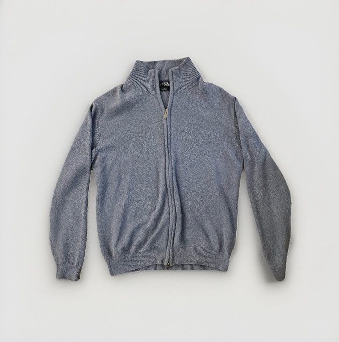 Other Luigi Fusaro Light Blue Full-Zip Turtleneck Sweater M Size US M / EU 48-50 / 2 - 1 Thumbnail