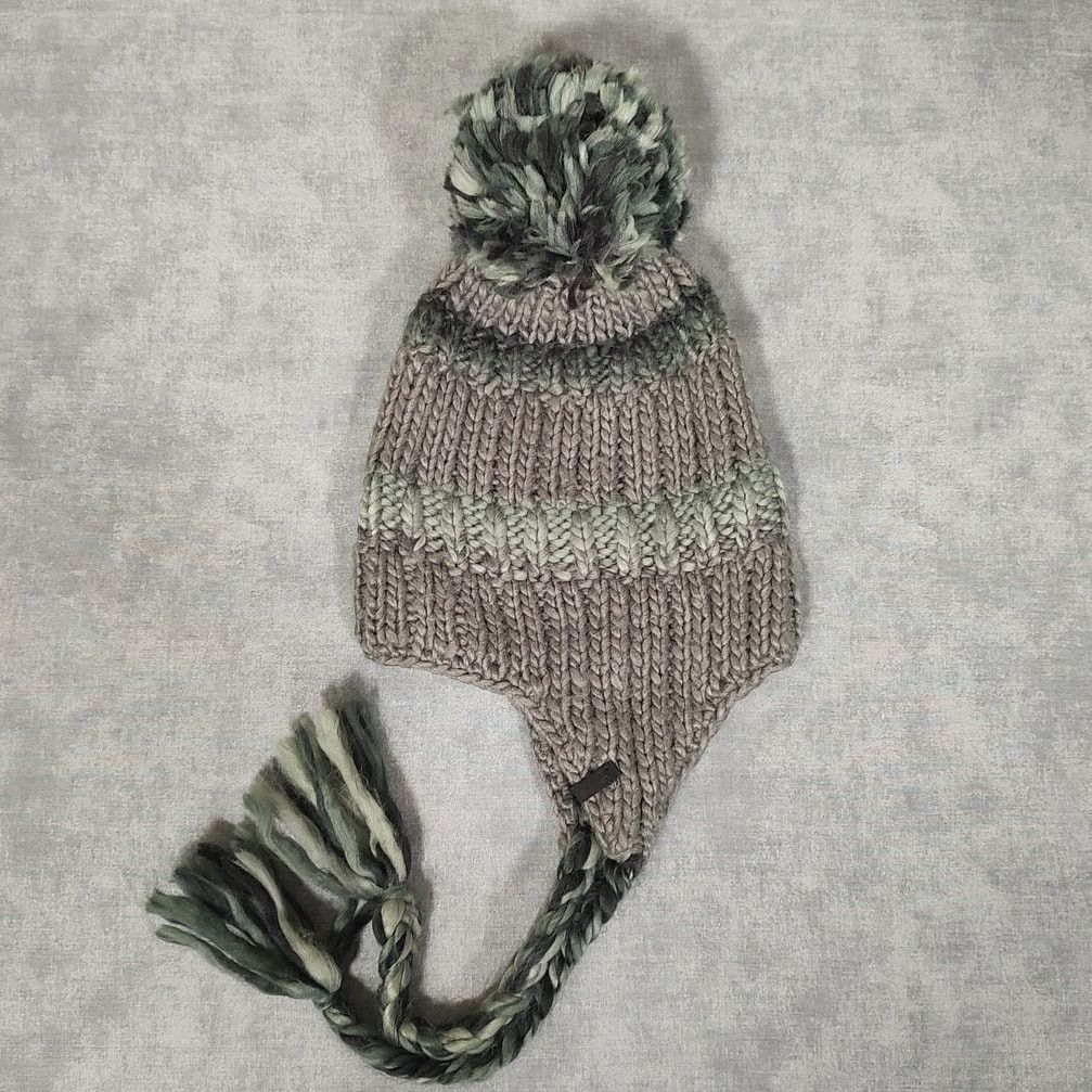 Eddie Bauer Eddie Bauer Larkspur Earflap pom pom knit beanie unisex OS Size ONE SIZE - 2 Thumbnail