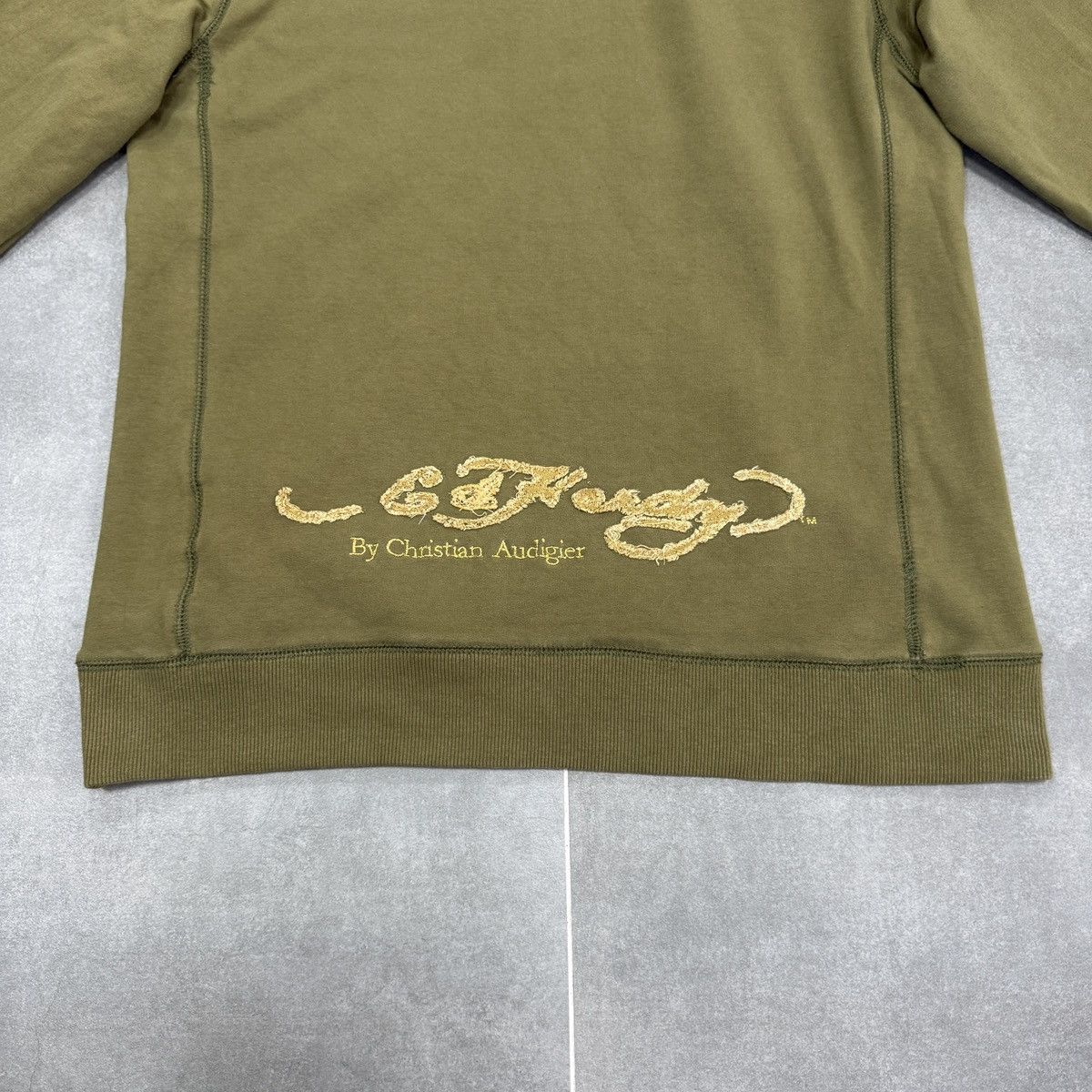Christian Audigier × Ed Hardy Ed Hardy by Christian Audigier Embroidered Tiger Y2K Hoodie Size US M / EU 48-50 / 2 - 18 Thumbnail
