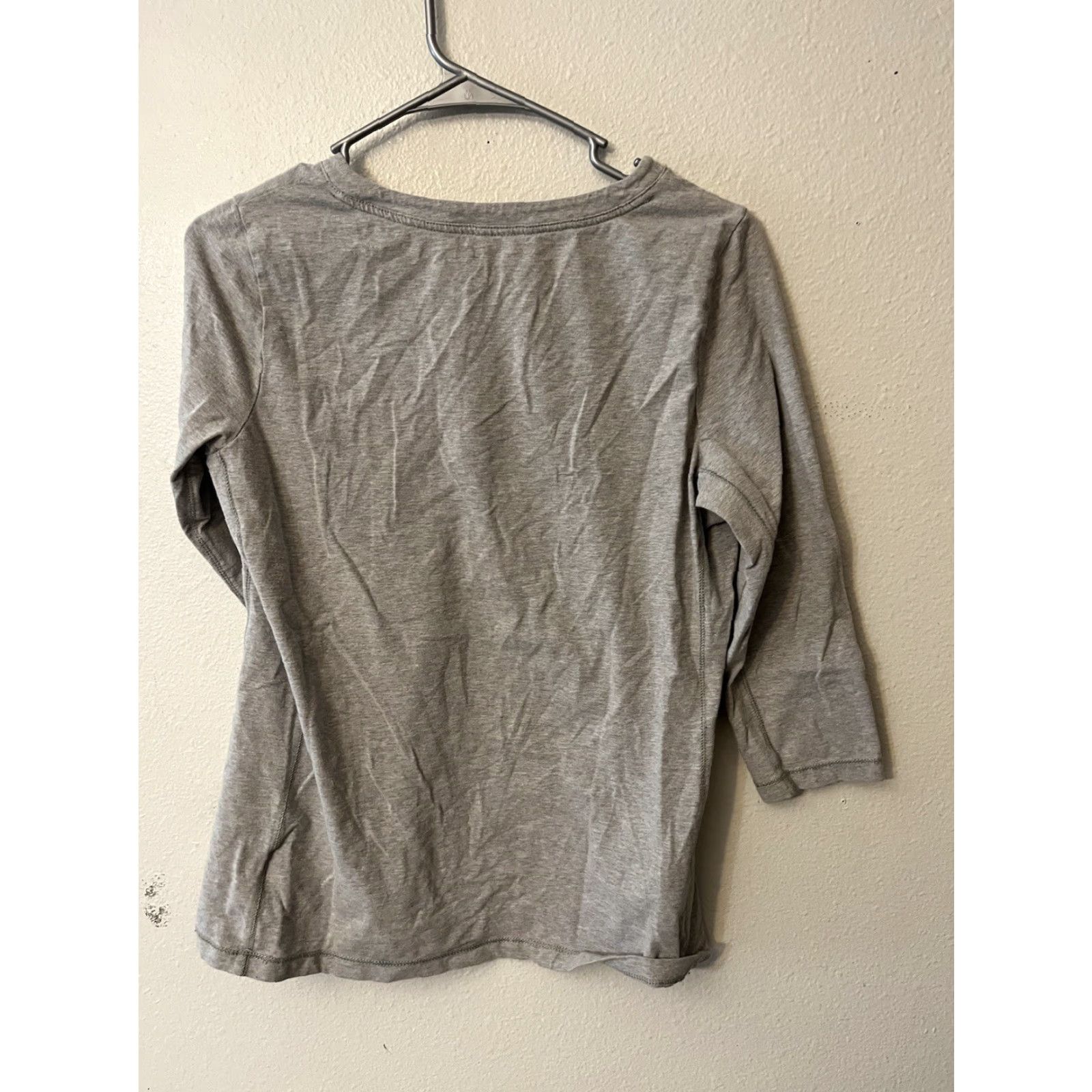 Ralph Lauren VINTAGE Lauren Ralph Lauren Gray 1/4 Zip Cotton Pullover Shirt Women’s M 3/4 Sleeve Size M / US 6-8 / IT 42-44 - 2 Thumbnail