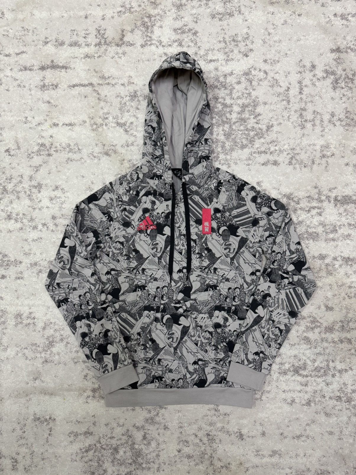 Adidas Adidas X Captain Tsubasa all-over print hoodie pink logo Size US XS / EU 42 / 0 - 3 Thumbnail