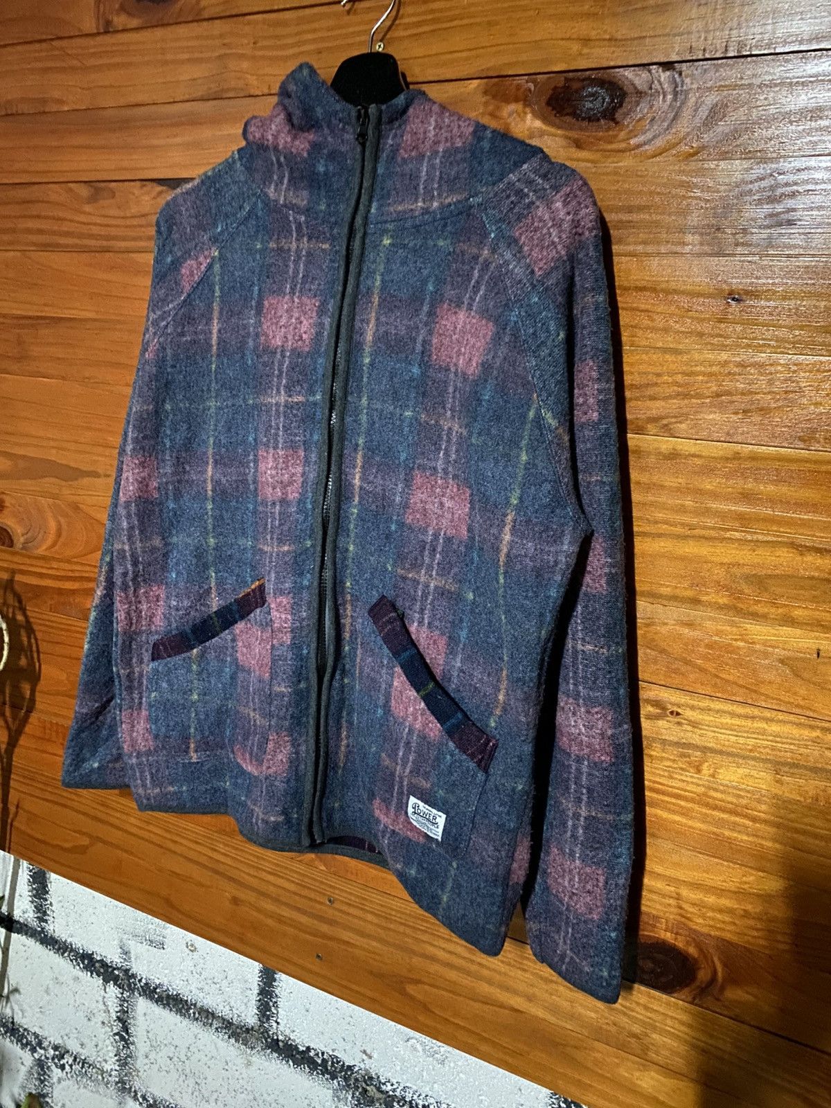Japanese Brand Power to the People Plaid Zip-Up Hooded – Japanese Casual Size US L / EU 52-54 / 3 - 4 Thumbnail