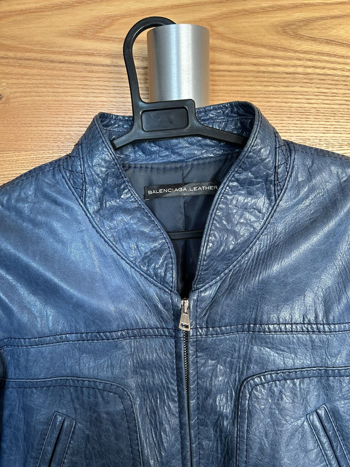 Balenciaga Balenciaga leather bomber jacket Size S / US 4 / IT 40 - 5 Thumbnail