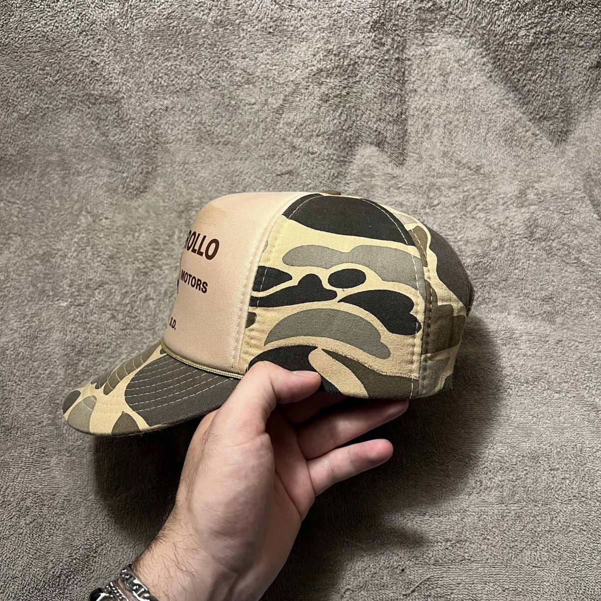 Vintage Vintage 80s GMC General Motor Camo Mesh Trucker Hat Snapback Size ONE SIZE - 6 Thumbnail