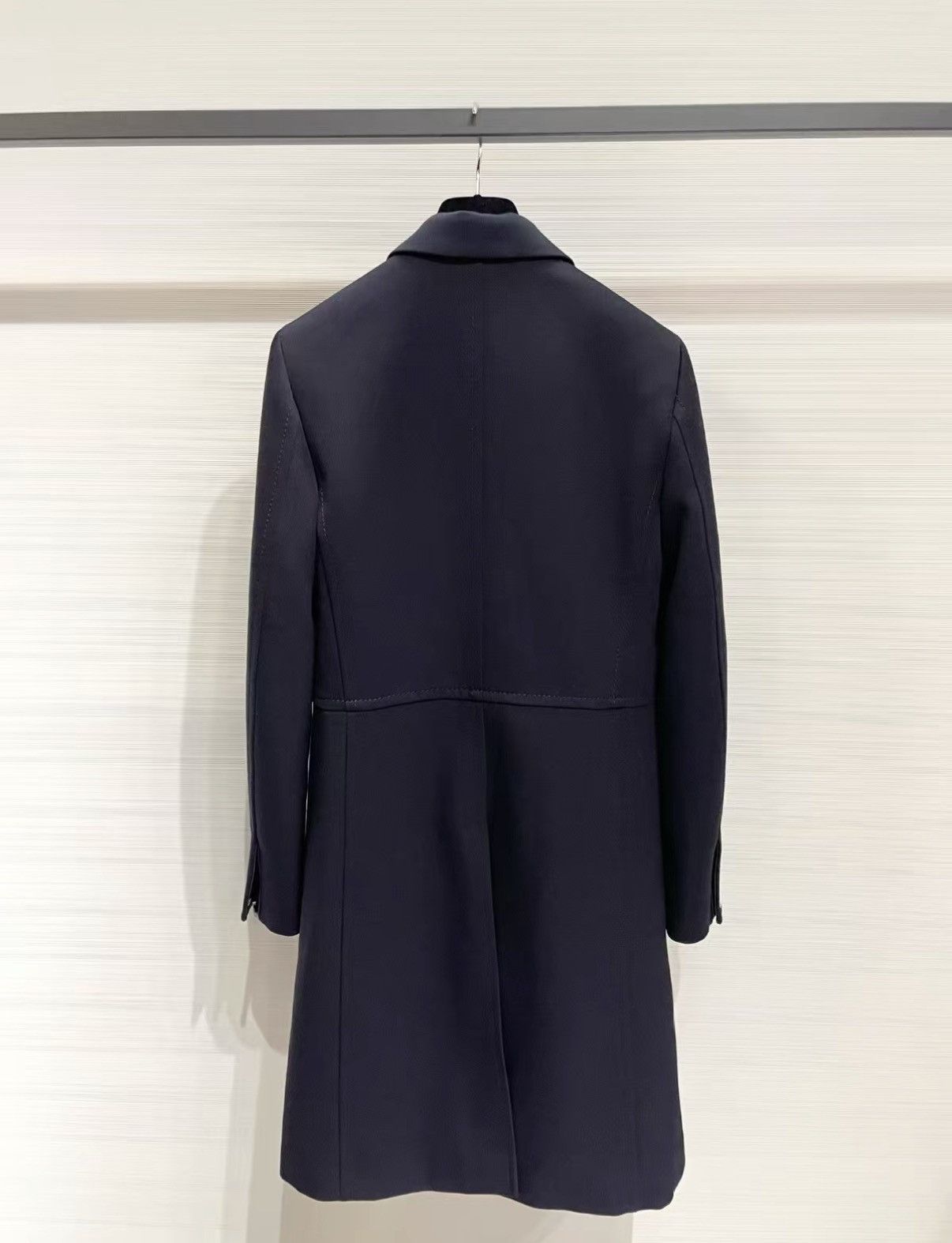 Hermes Hermès Classic Black Mid-Length Wool Coat J33 Size S / US 4 / IT 40 - 2 Thumbnail