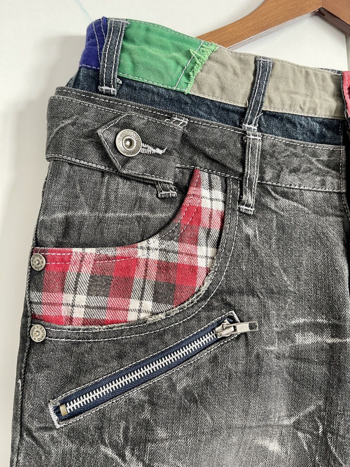 Vintage VINTAGE🔥🔥PATINA SKATEGANG DOUBLE WAIST WASHED BLACK 32X28 Size US 32 / EU 48 - 6 Thumbnail