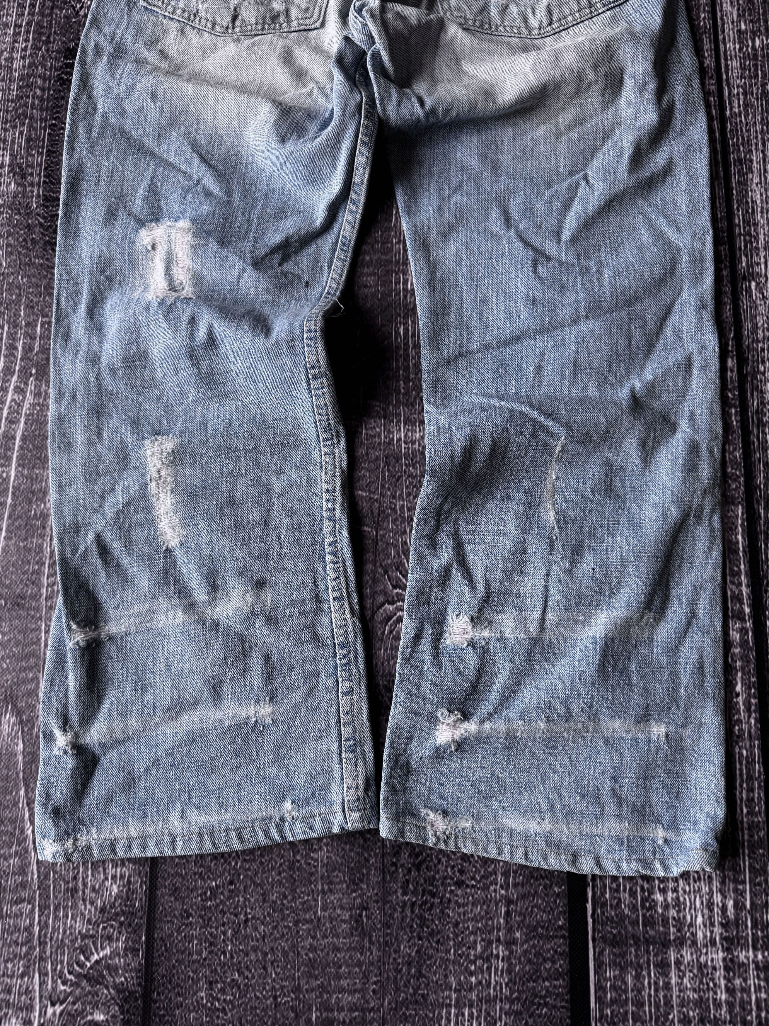 Hysteric Glamour VINTAGE 💥HYSTERIC GLAMOUR STYLE DISTRESSED JEANS 90S Size US 30 / EU 46 - 6 Thumbnail