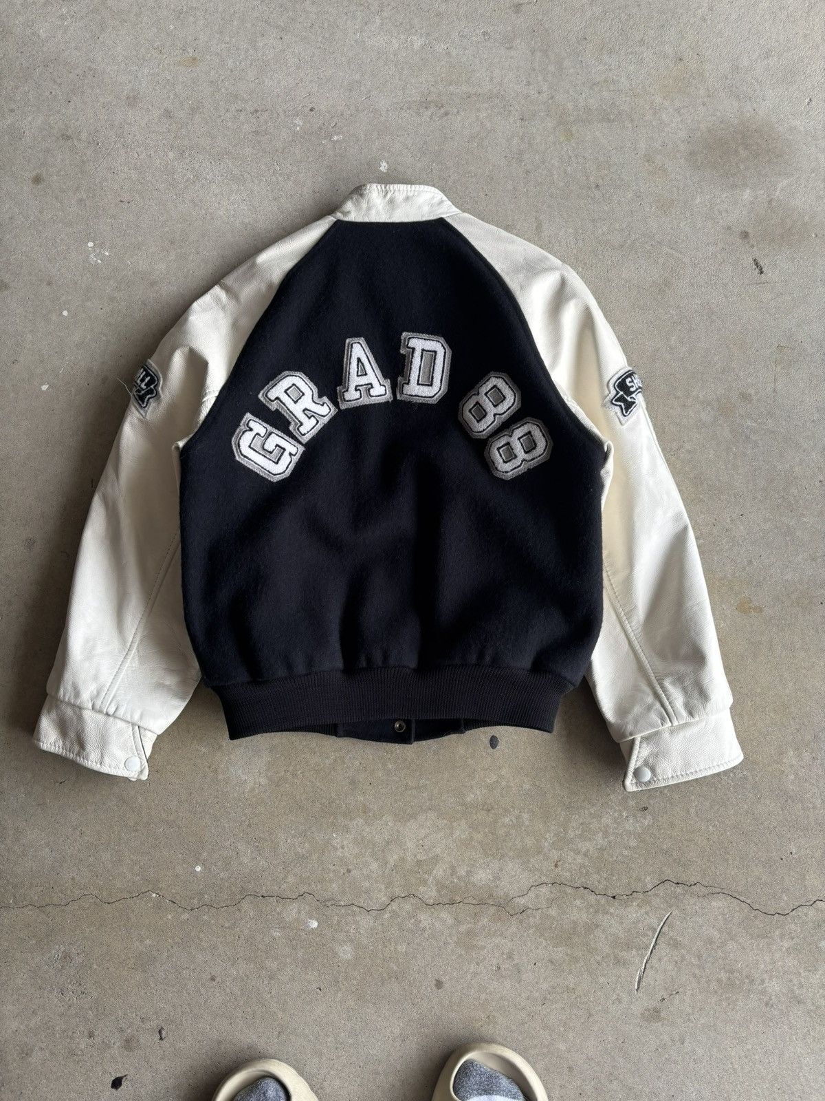 Other Vintage 1988 Grad Varsity Leather Jacket Flaming Dragon Size US S / EU 44-46 / 1 - 2 Thumbnail