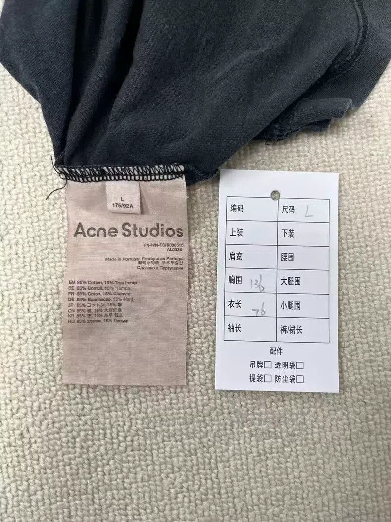 Acne Studios Acne Studios Letter print faded spicy girl round neck long Size L / US 10 / IT 46 - 5 Thumbnail