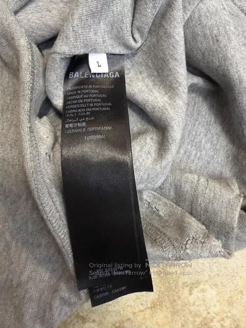 Balenciaga Balenciaga Letter Printed Crew Neck Loose Short Sleeve T-S Size US S / EU 44-46 / 1 - 4 Thumbnail