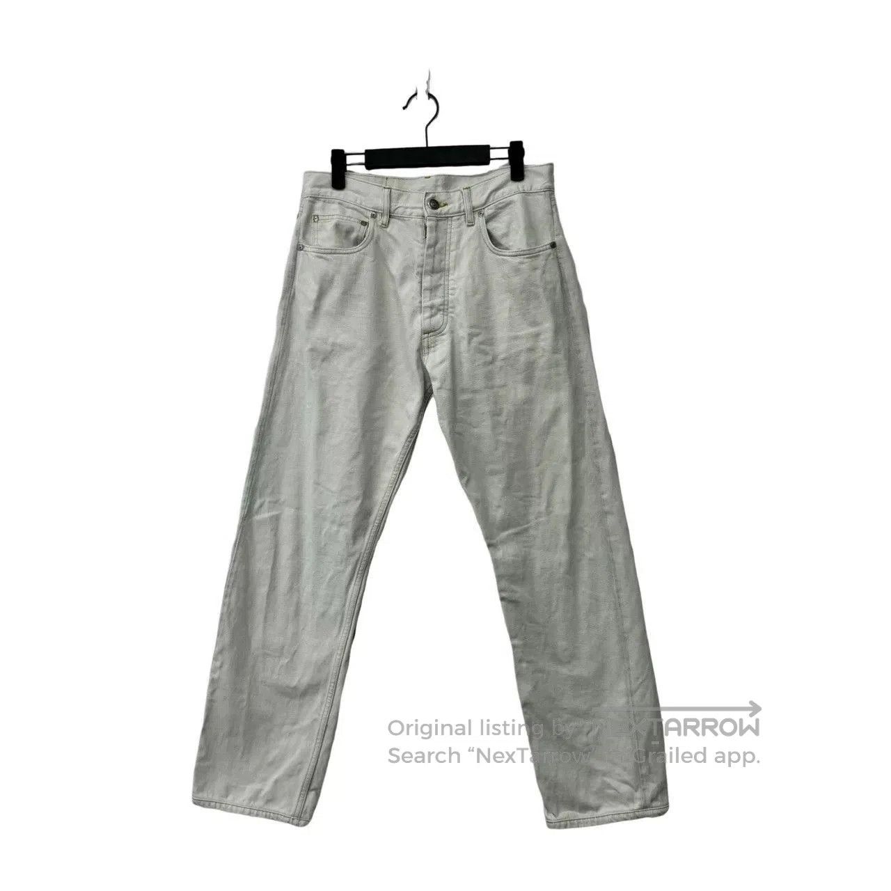 Maison Margiela Maison Margiela Distressed White Denim Pants. Size US 31 - 1 Thumbnail