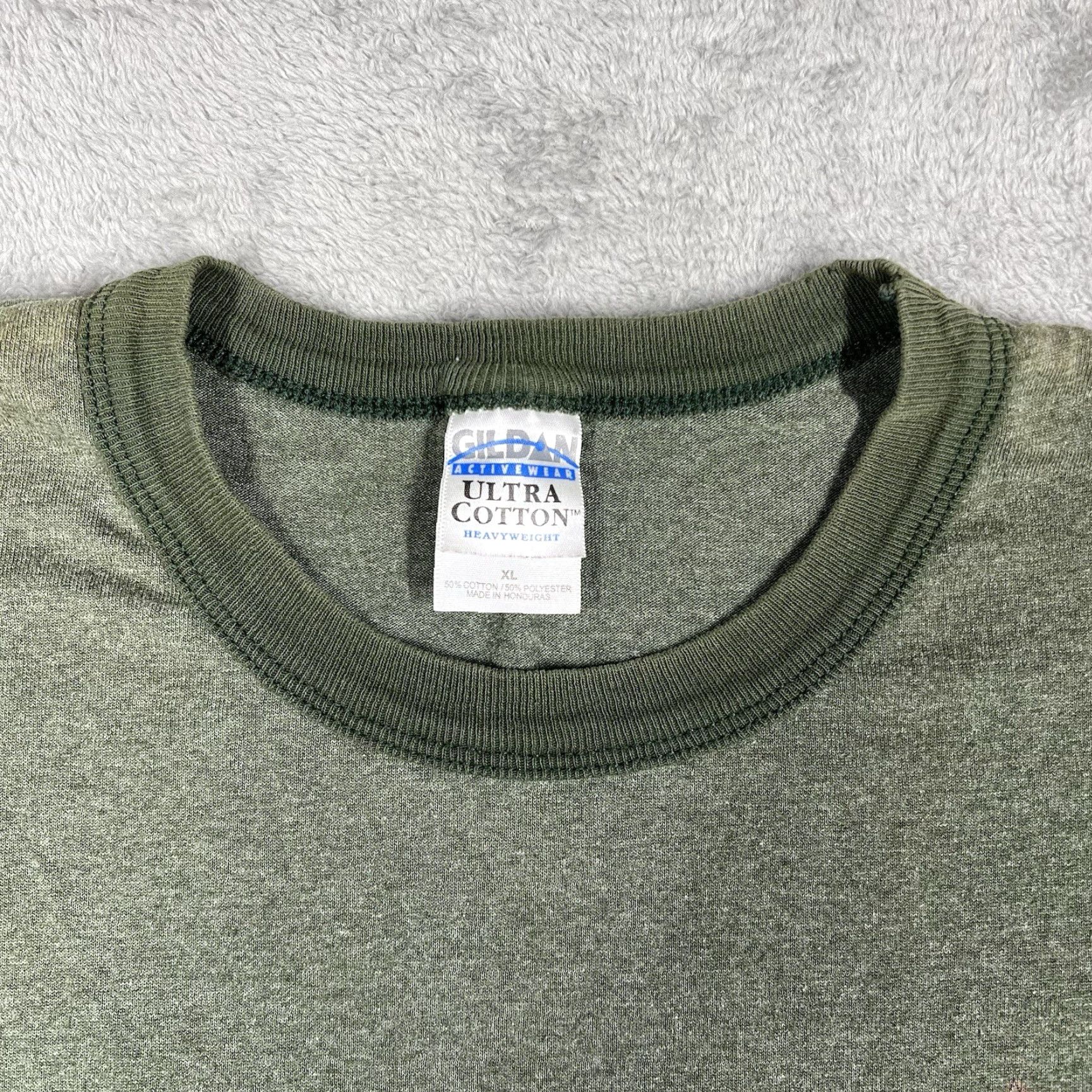 Gildan VINTAGE Camp Whitsett 2006 Boy Scout Camp XL Green Gildan Ultra Cotton Ringer T-Shirt Size US XL / EU 56 / 4 - 6 Thumbnail