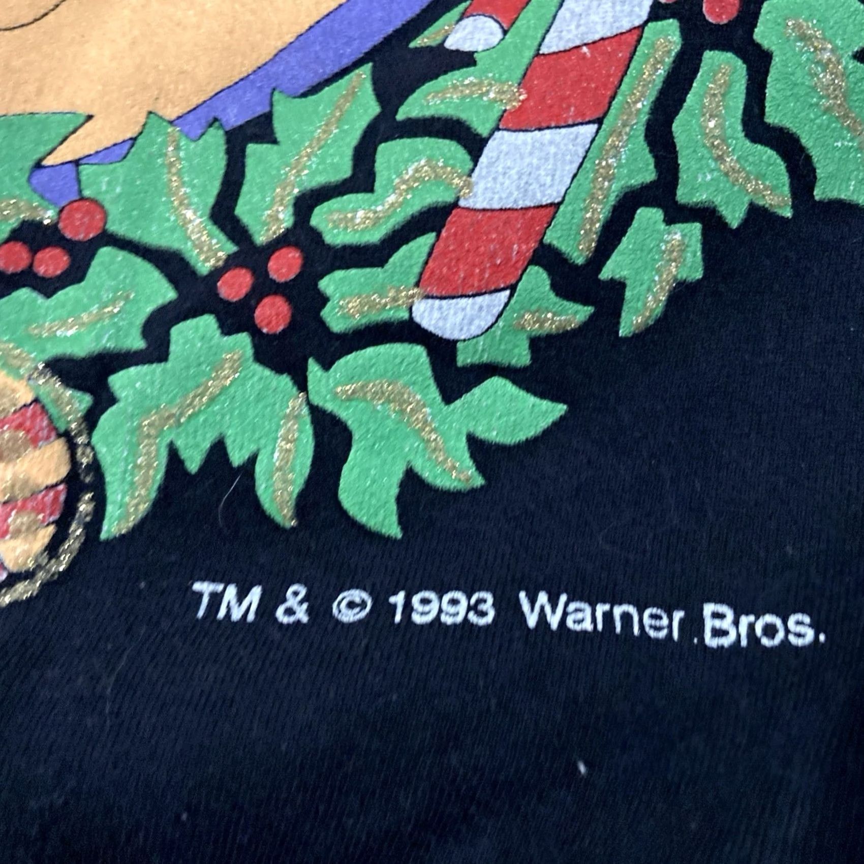 Vintage VINTAGE Freeze Christmas 90s Sweater Pullover Men L Black Cotton Crew Neck Long Sleeve Size US L / EU 52-54 / 3 - 3 Thumbnail