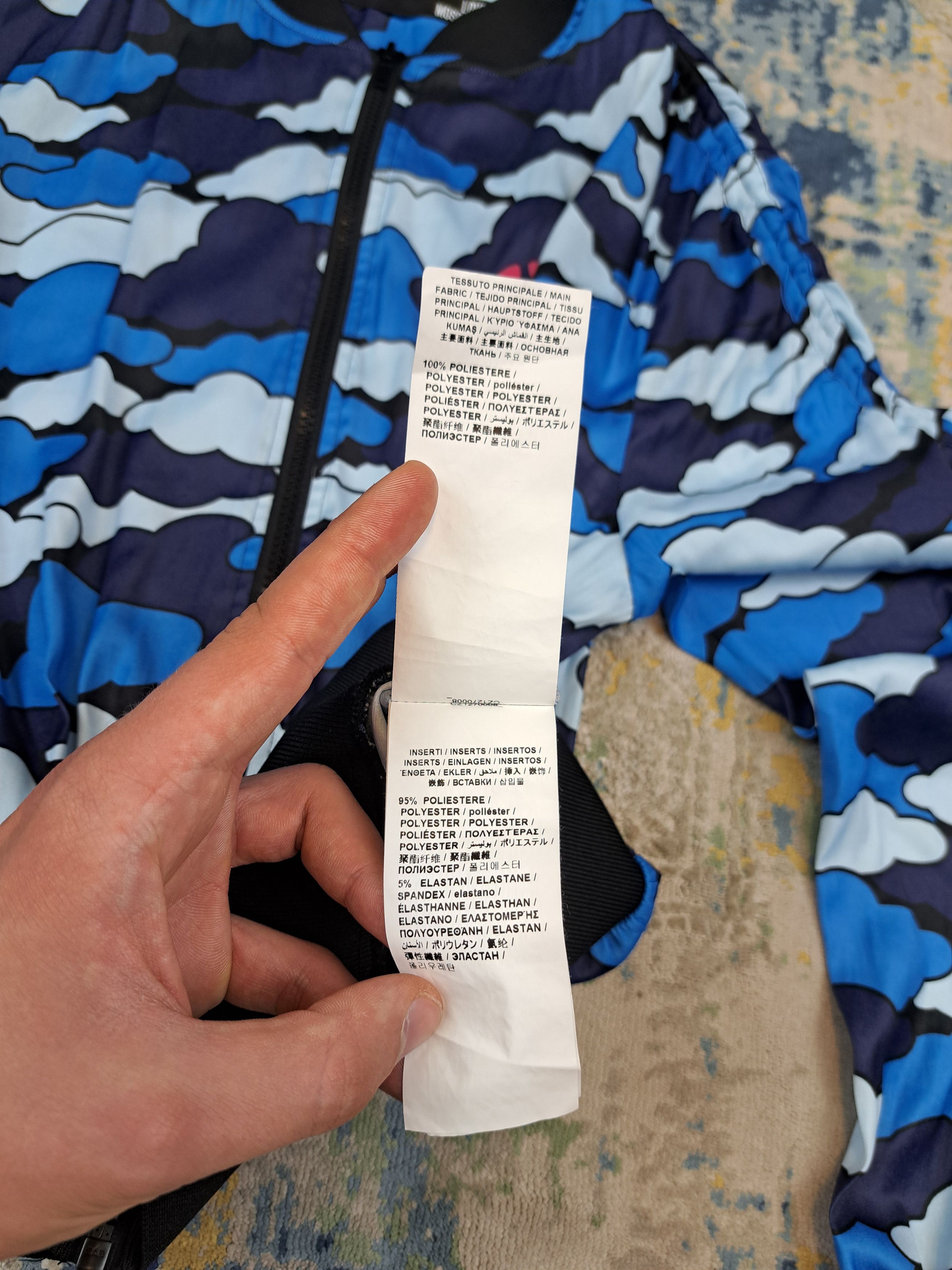 Moschino Love Moschino Fullprint Cloud Camo Bomber Jacket Size M / US 6-8 / IT 42-44 - 9 Thumbnail