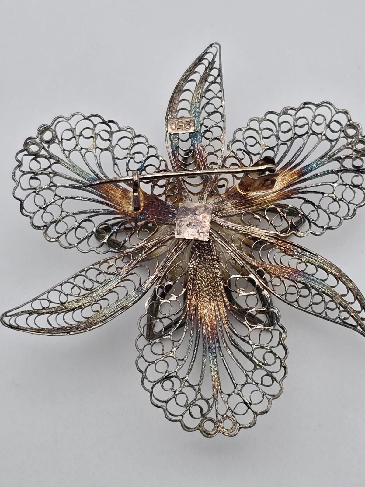 Other Lot of 3 Vintage Silver Filigree Brooches Size ONE SIZE - 3 Thumbnail