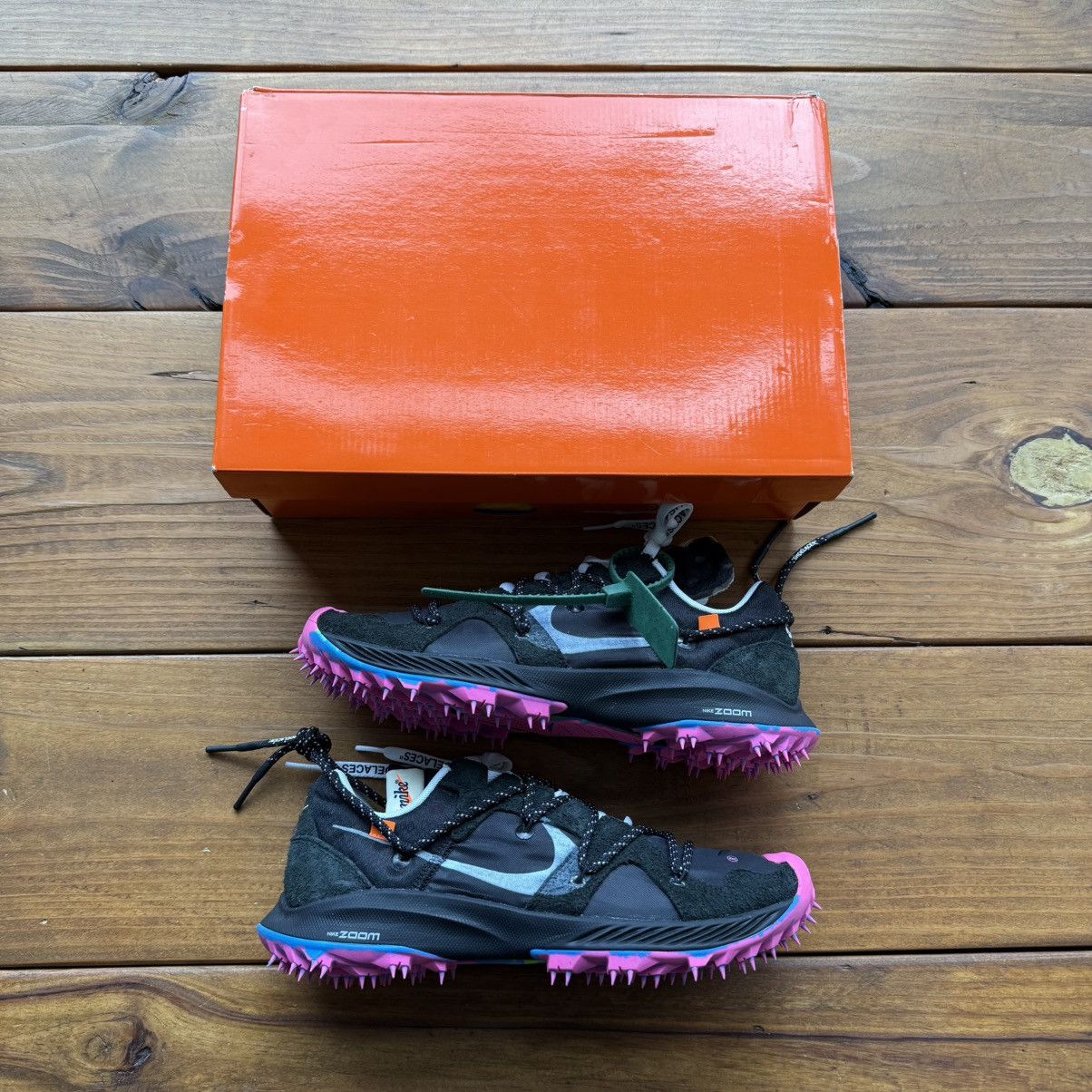 Nike × Off-White CD8179 001 - Off-White x Air Zoom Terra Kiger 5 'Black' Size US 9.5 / EU 42-43 - 1 Thumbnail
