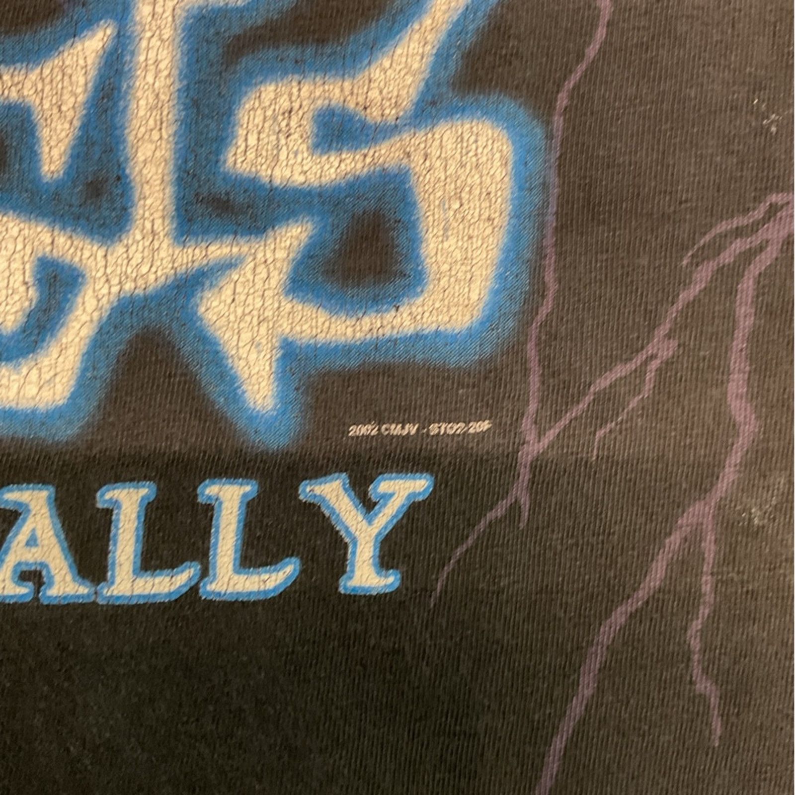 Vintage 2002 NCC Sturgis Lightning Eagle Black Hills Rally T-Shirt Size US M / EU 48-50 / 2 - 7 Thumbnail
