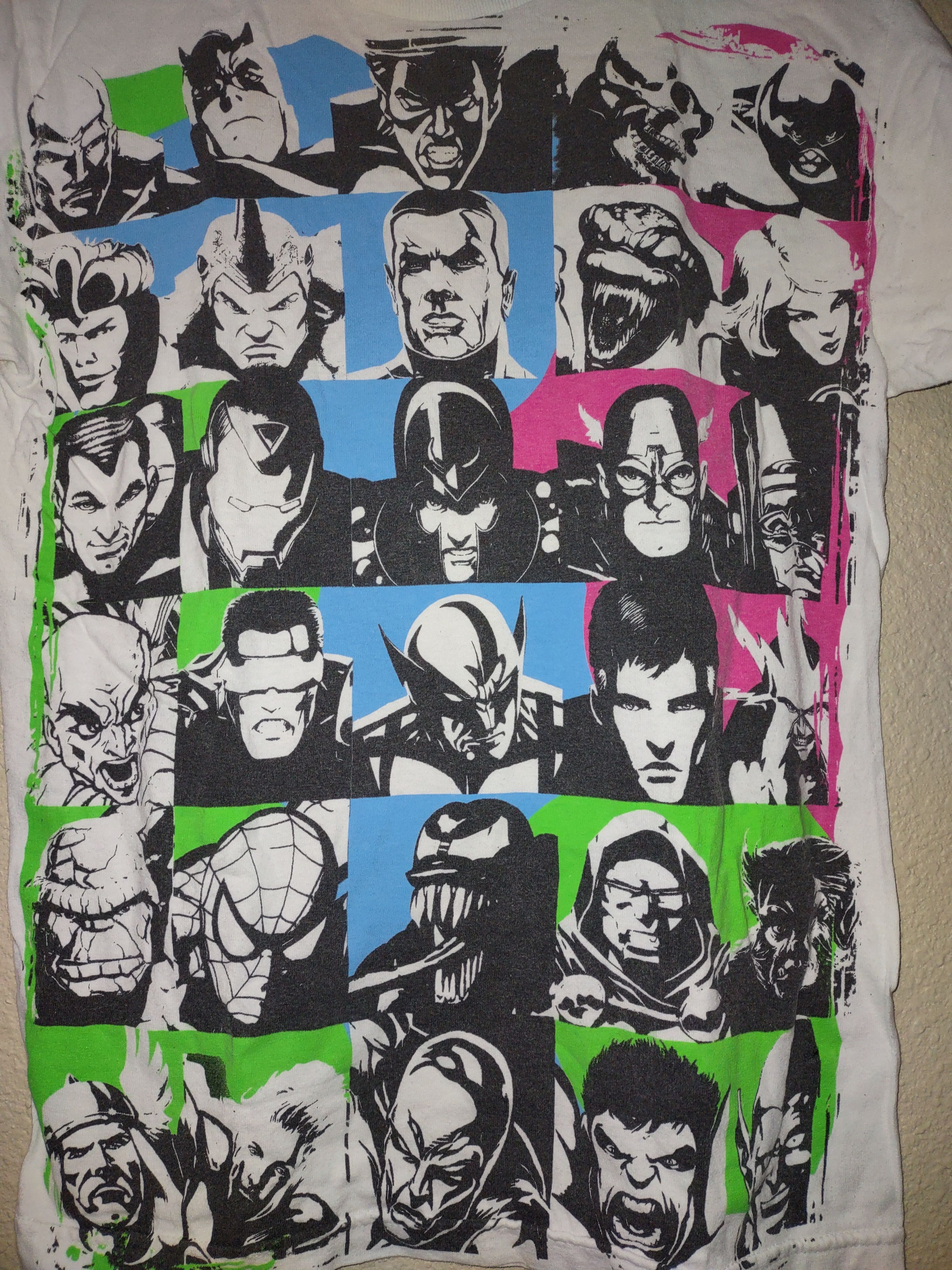 Marvel Comics × Vintage Marvel Comics heroes and villains grid shirt Size US S / EU 44-46 / 1 - 4 Thumbnail