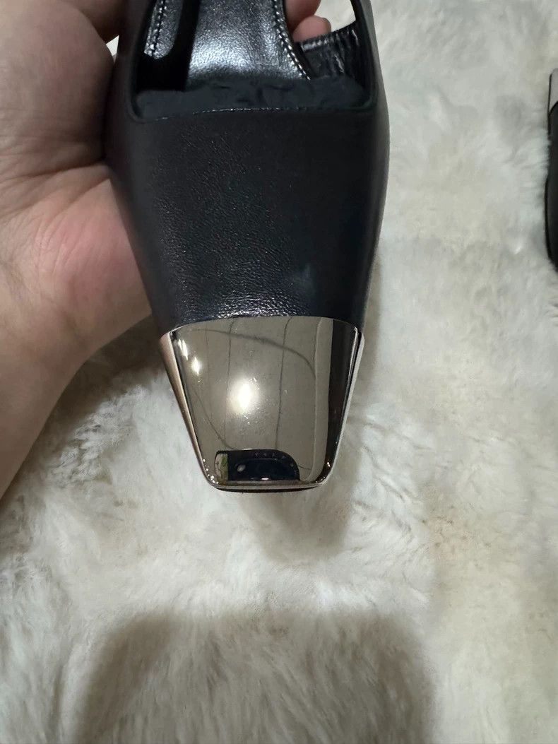 Saint Laurent Paris Saint Laurent Paris Black and silver High Heels 2505-Nextar Size US 5.5 / IT 35.5 - 6 Thumbnail