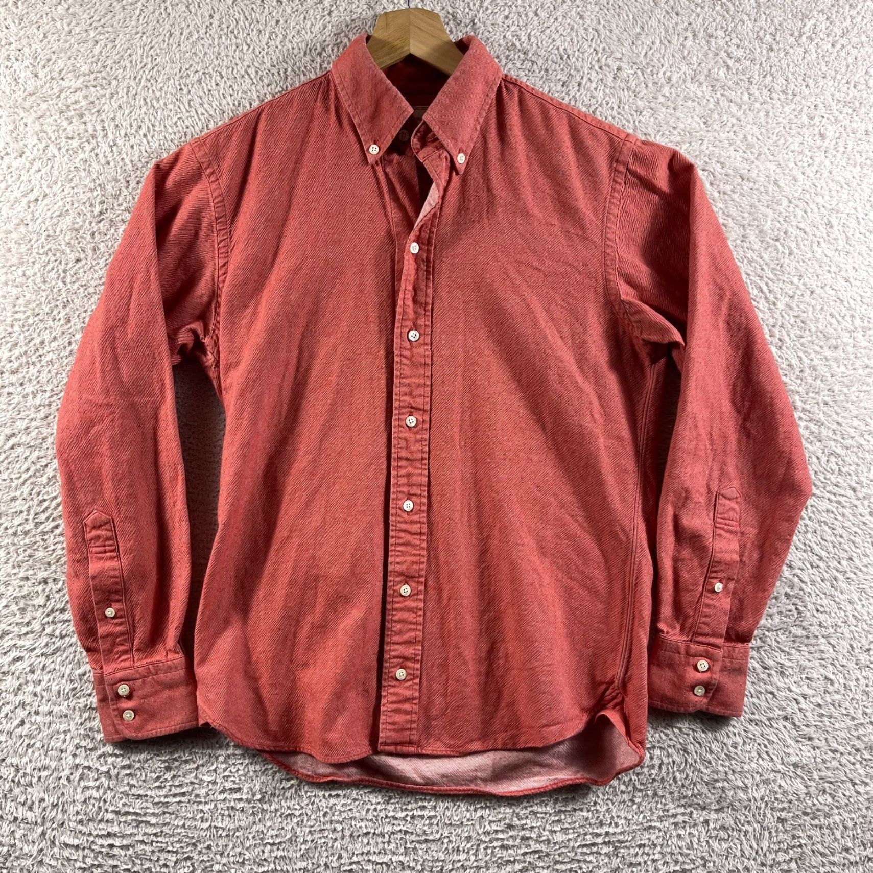 Vintage Ole Mason Jar Shirt Mens Small Red Button-Up Long Sleeve Made in USA Workwear Size US S / EU 44-46 / 1 - 2 Thumbnail