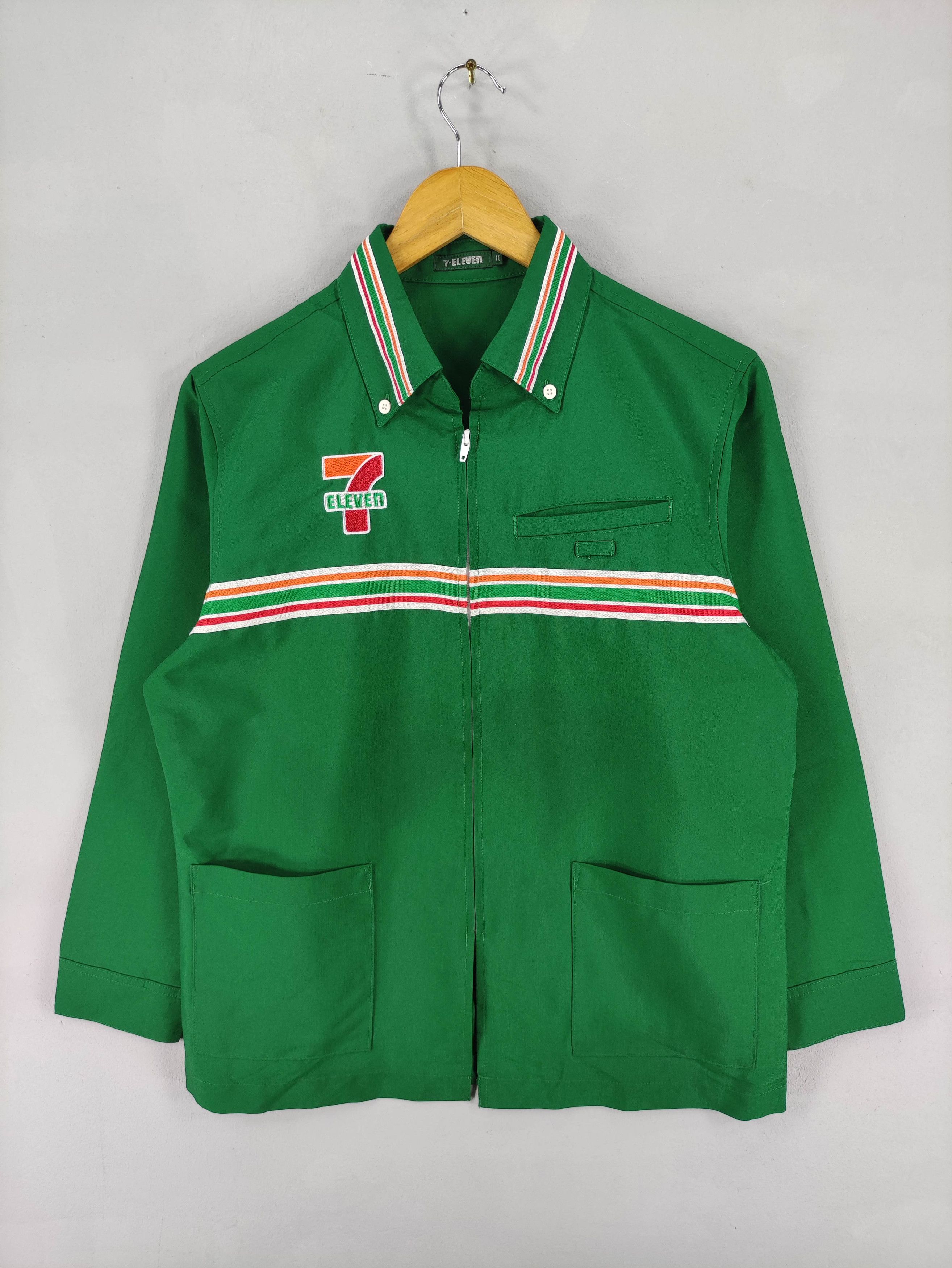 Vintage 7 Eleven Y2K Uniform Zipper WorkWear