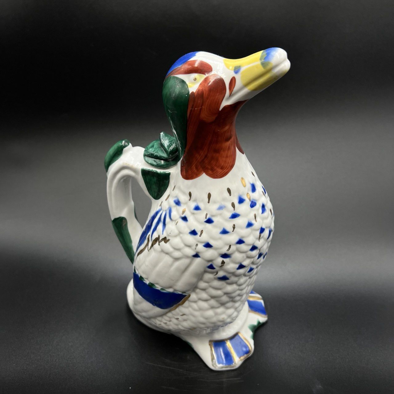 Vintage Vintage Porcelain Majolica Decanter Jug Figure Duck LFZ Size ONE SIZE - 1 Thumbnail