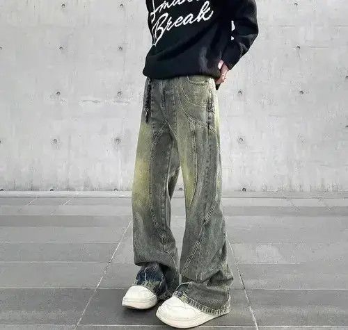VIBE Multi Lining Acid Wash Jeans Size US 30 / EU 46 - 4 Thumbnail