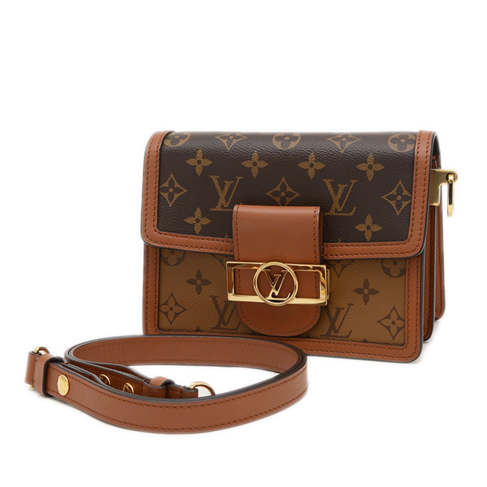 Louis Vuitton Monogram Reverse Dauphine Mini Shoulder Bag M44580, Women's