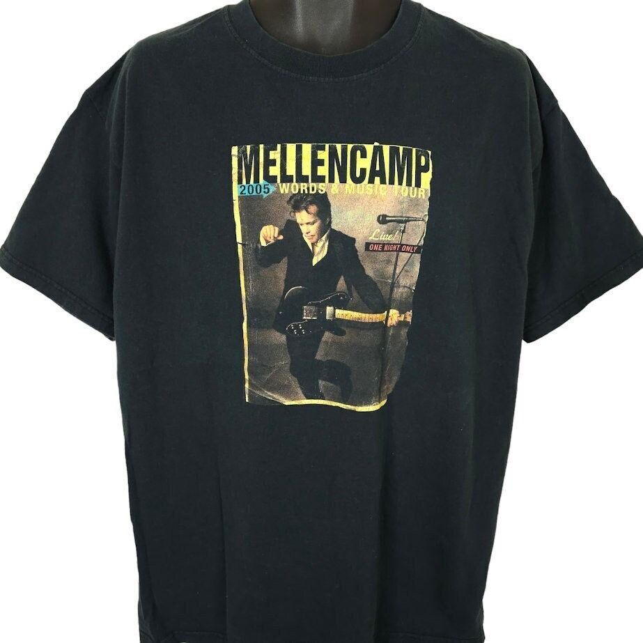 Vintage John Mellencamp T Shirt Vintage Y2K 2005 Words & Music Tour Size US XL / EU 56 / 4 - 1 Preview