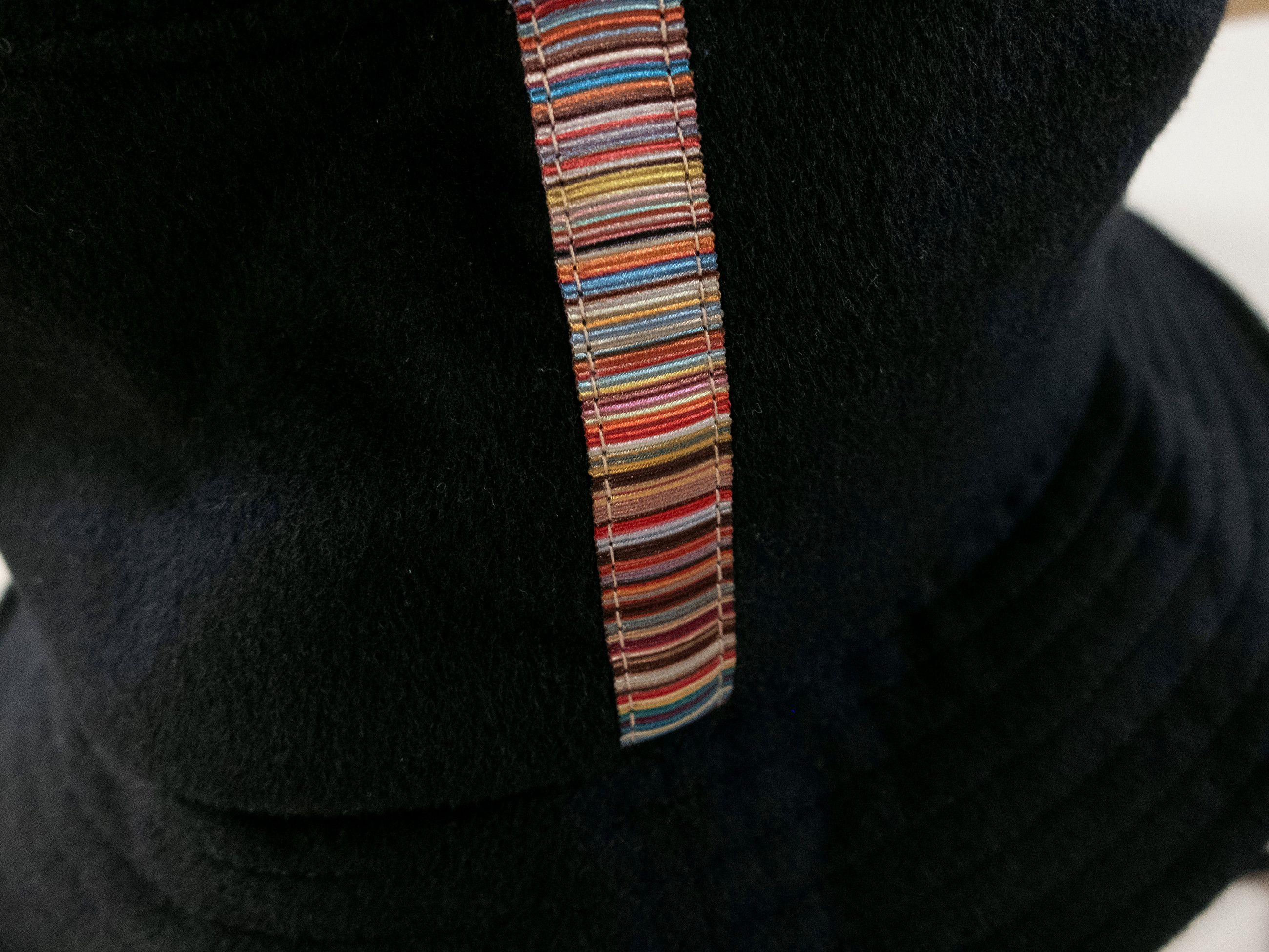 Paul Smith PAUL SMITH black cashmere wool stripe bucket hat Medium Size ONE SIZE - 4 Thumbnail
