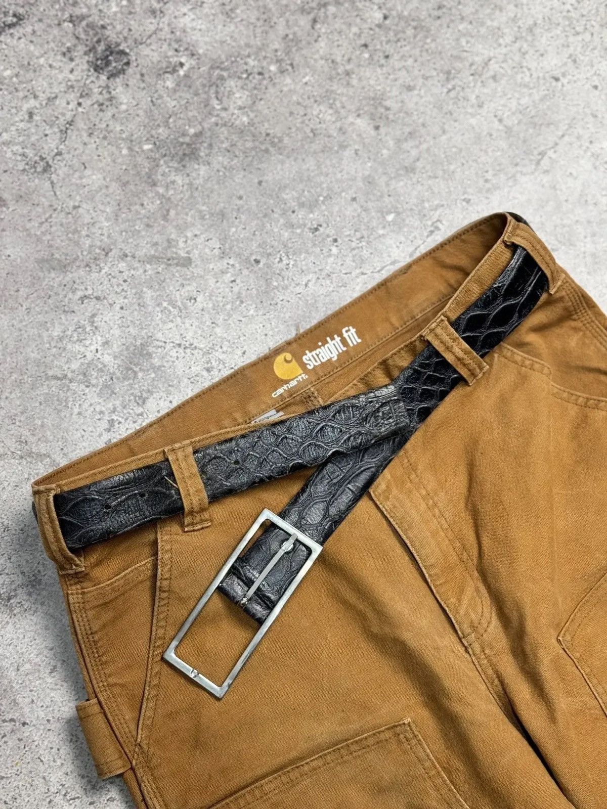 If Six Was Nine × Le Grande Bleu (L.G.B.) × Vintage VINTAGE PYTHON GOTHIC LEATHER BELT RICK OWENS STYLE Size ONE SIZE - 9 Thumbnail