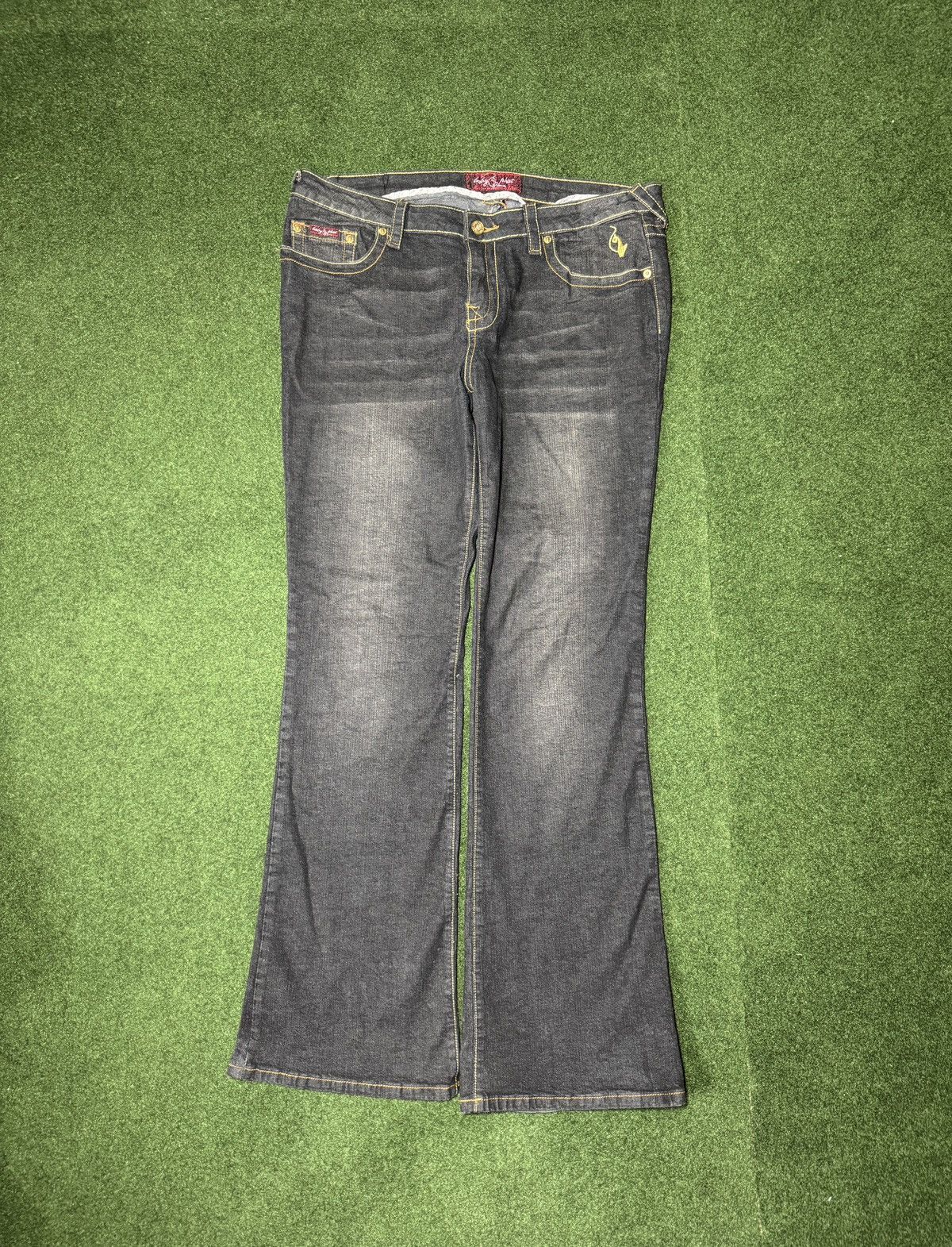 Vintage Y2K Baby Phat Low Rise Bootcut Flare 17/18 Denim Jeans Size 40" / US 18 - 4 Thumbnail