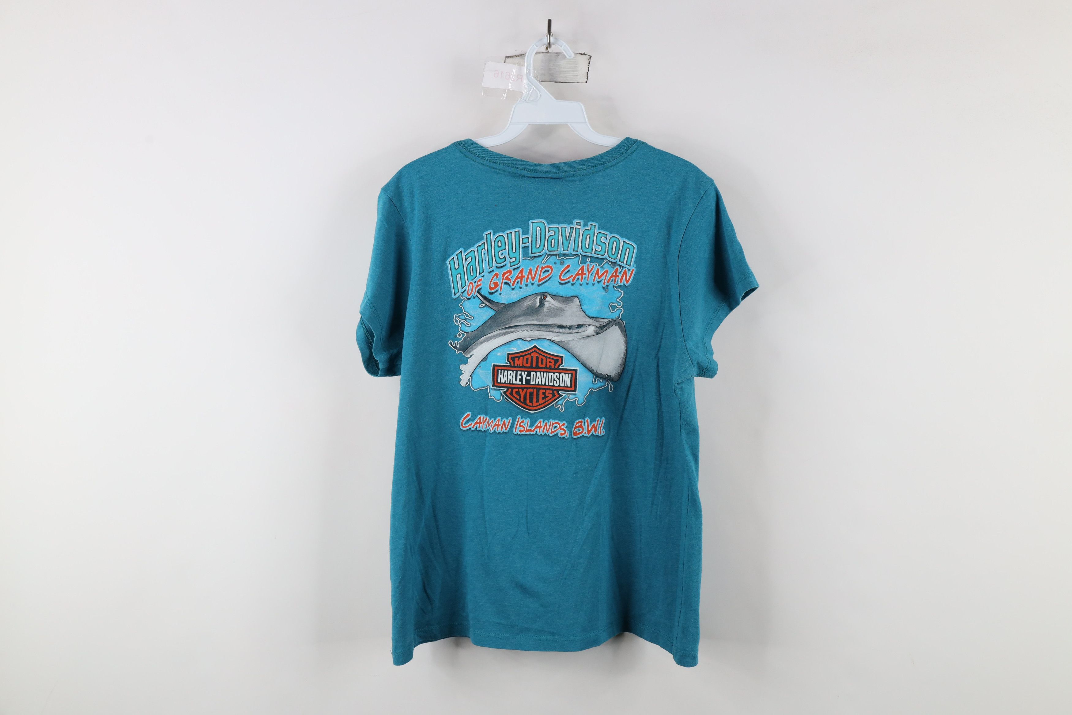 Harley Davidson × Vintage Y2K Harley Davidson Stingray Short Sleeve V-Neck T-Shirt Size XL / US 12-14 / IT 48-50 - 10 Thumbnail