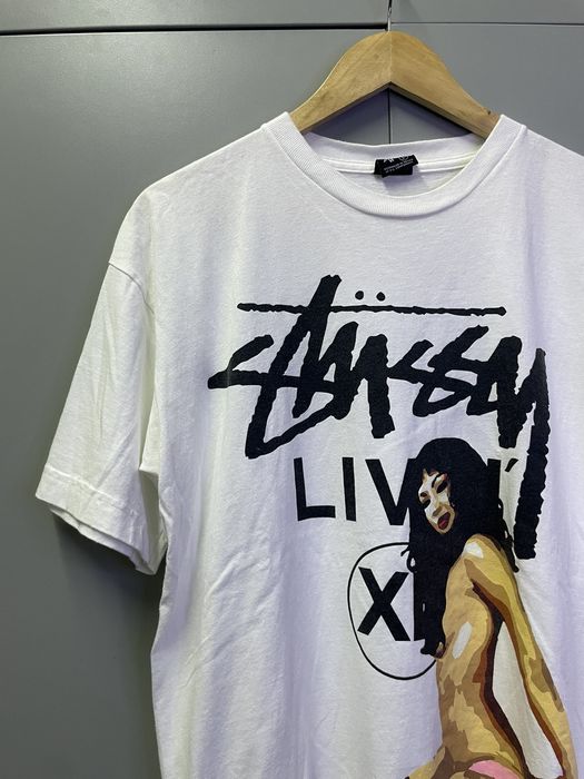 Vintage Vintage Stussy Livin' XL Naked Girl | Grailed