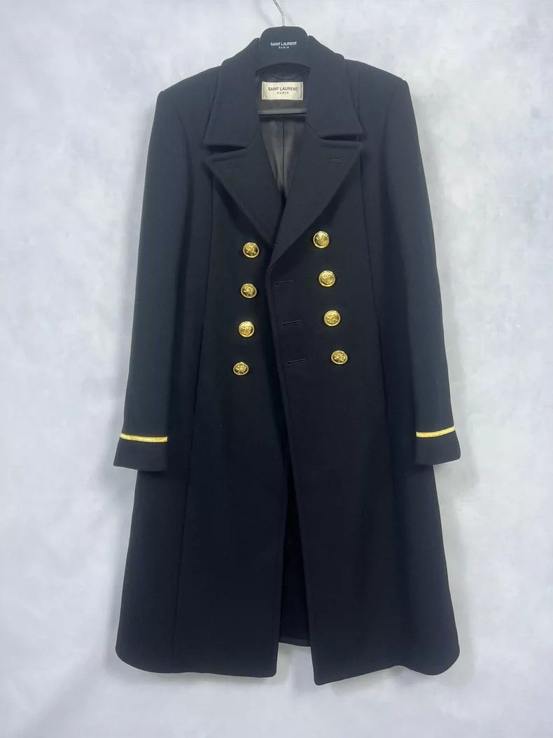 Saint Laurent Paris Saint Laurent Classic Golden Button Coat- DMC Size US L / EU 52-54 / 3 - 1 Thumbnail
