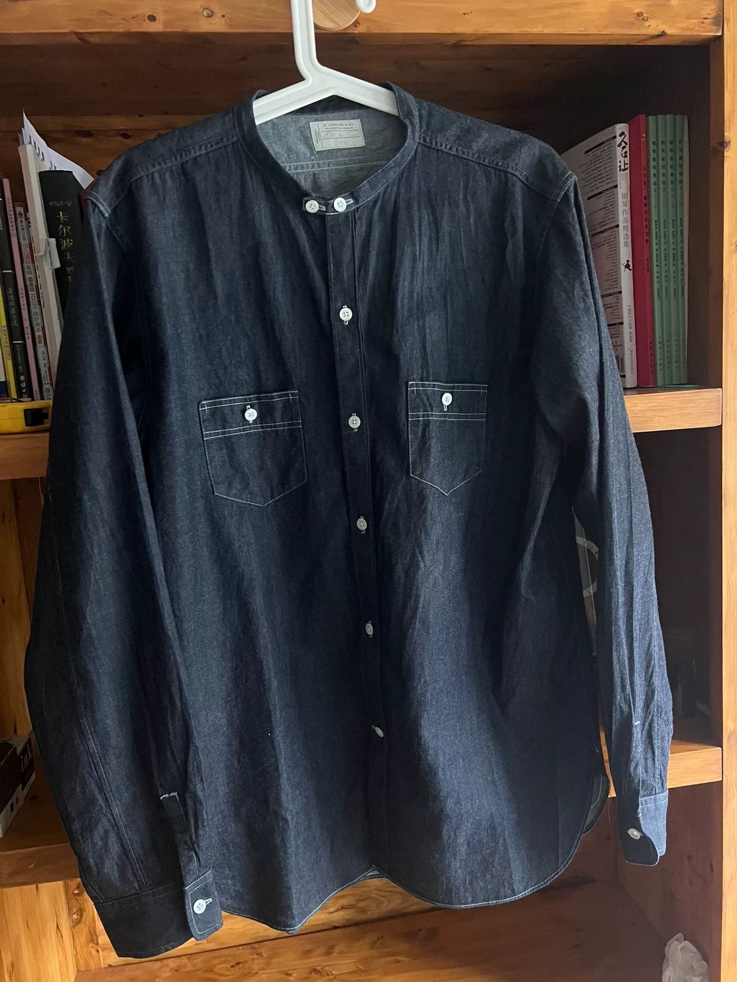Old Joe Old Joe Japanese Indigo Stand Collar Work Shirt Size US S / EU 44-46 / 1 - 2 Thumbnail