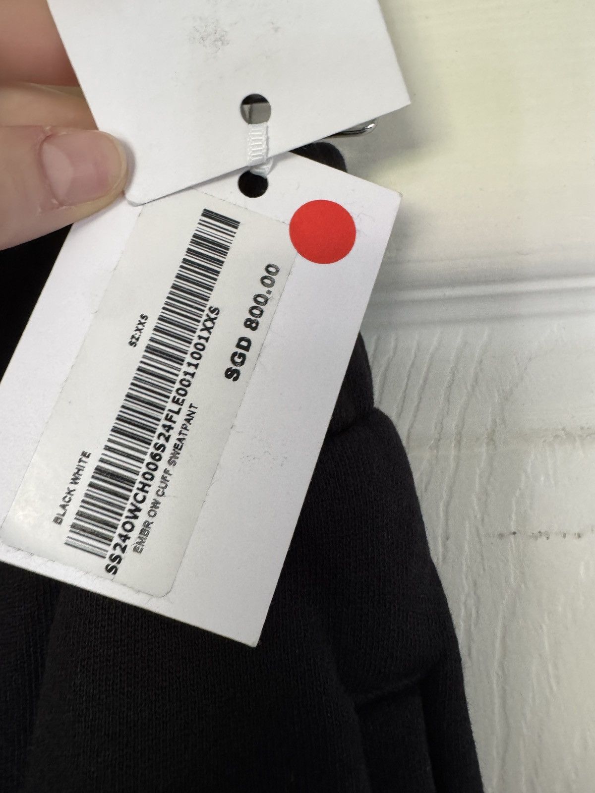 Off-White Off-White Embroidered Cuffed Sweatpants Size US 26 / EU 42 - 7 Thumbnail