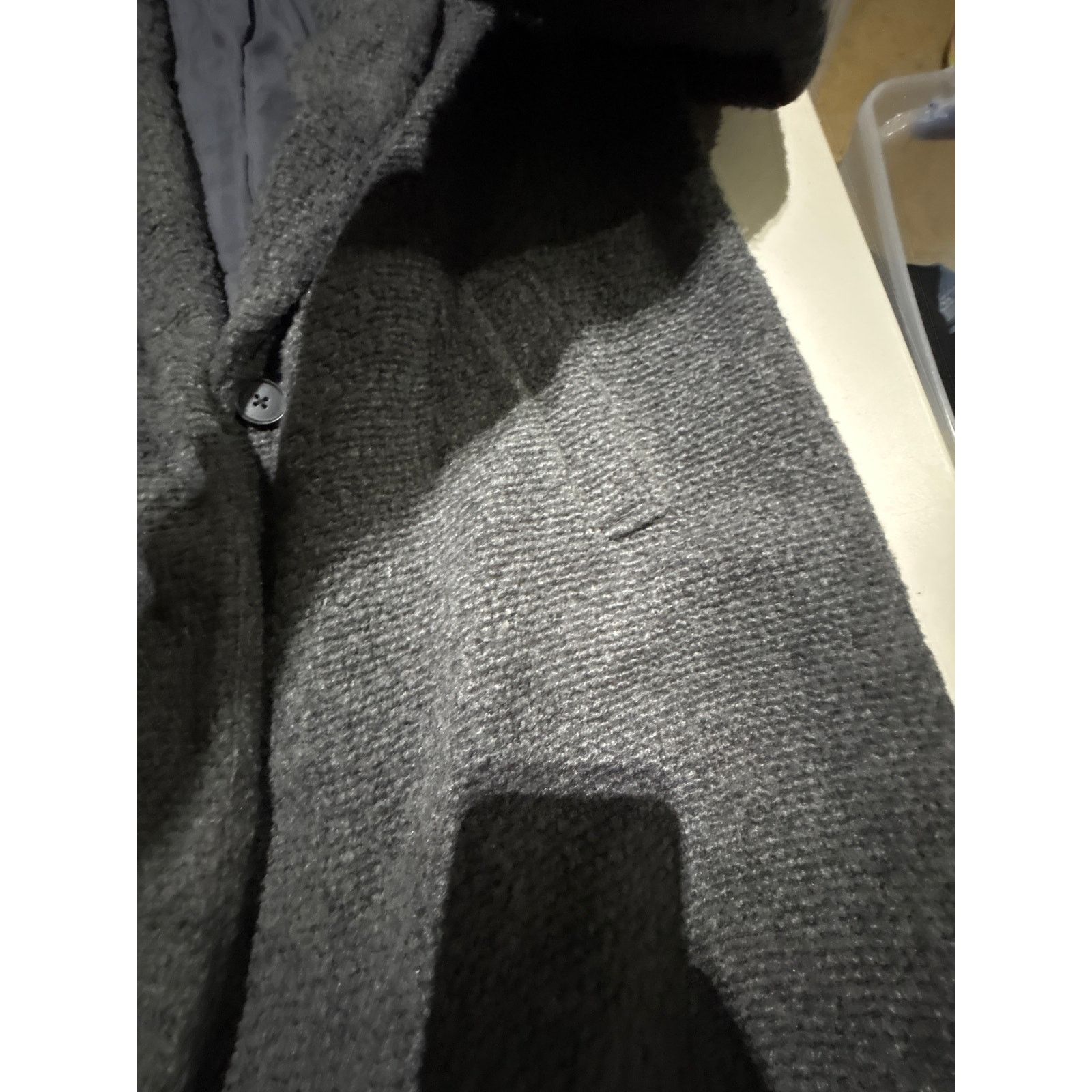 Old Navy Old Navy Women’s XL Gray Textured Coat Shawl Collar Size XL / US 12-14 / IT 48-50 - 5 Thumbnail