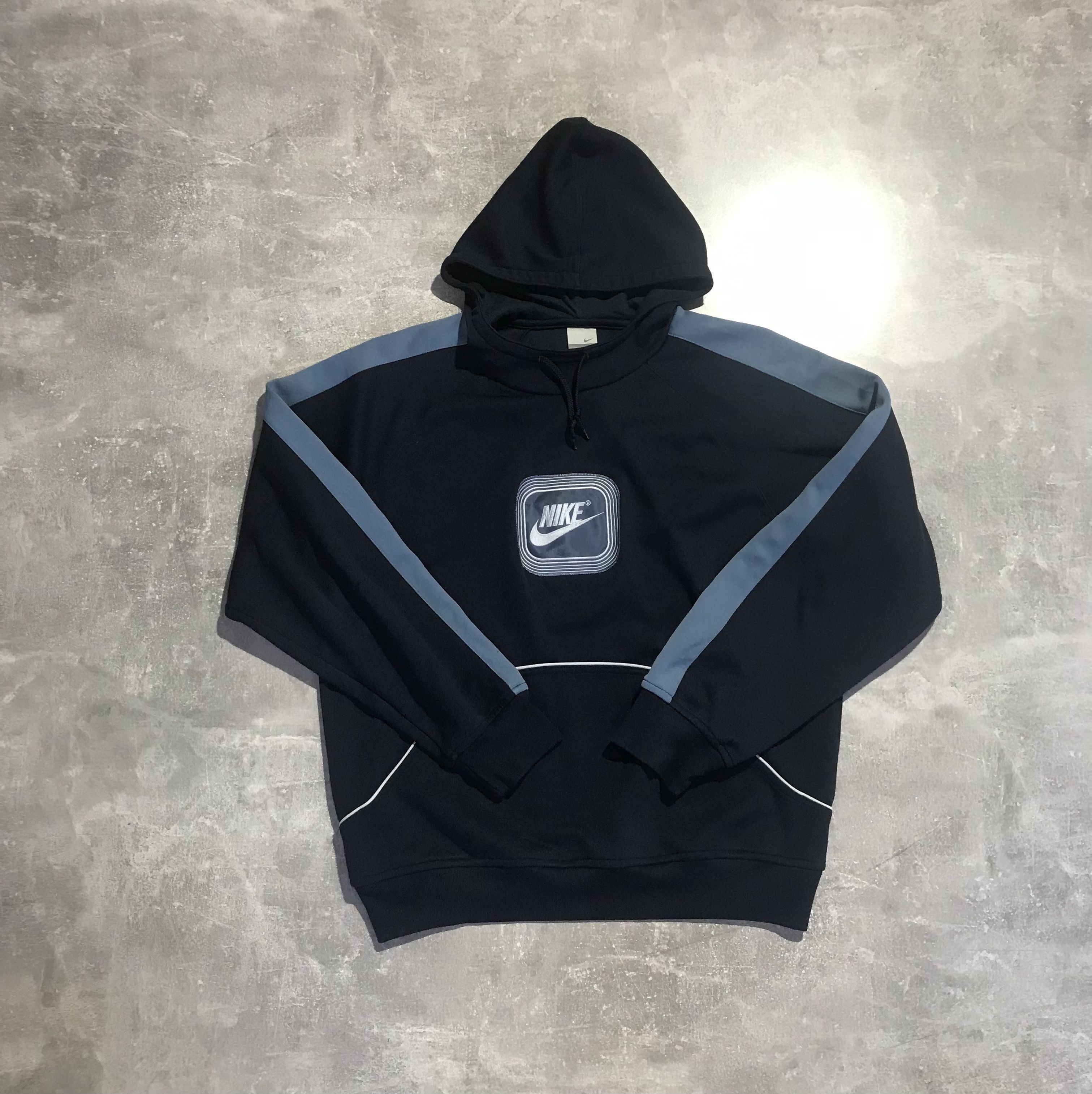 triple nike logo hoodie