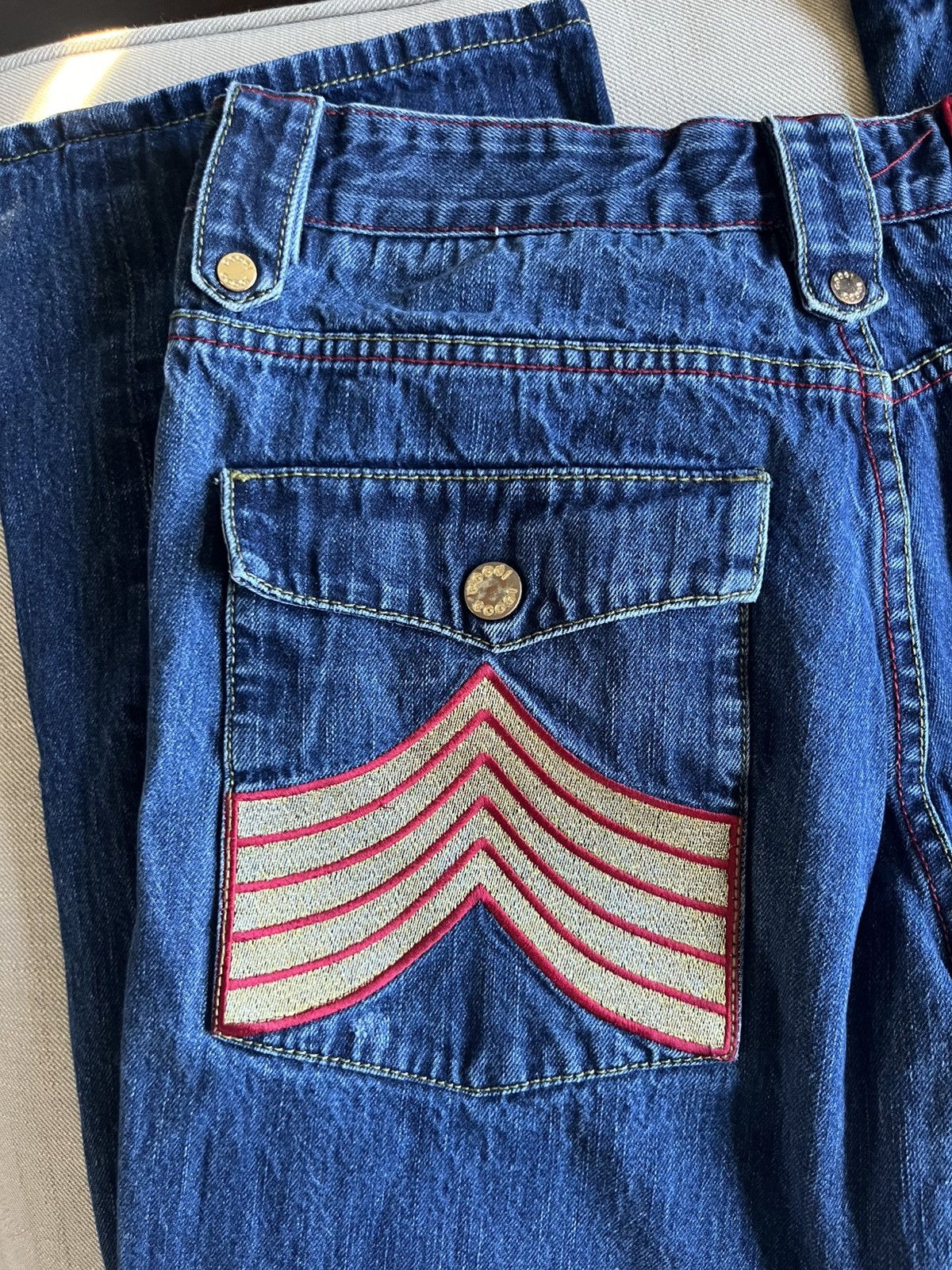 Coogi Vintage Coogi Embroidered Snake Denim Jeans Size US 36 / EU 52 - 12 Thumbnail