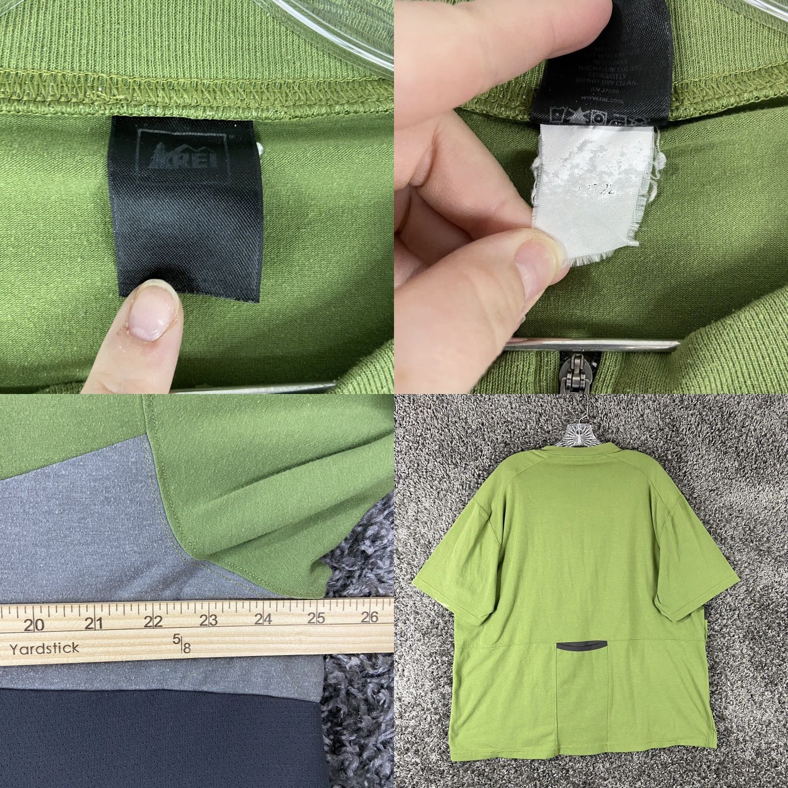 Vintage REI Shirt 1/2 Zip Short Sleeve Men XL Green Activewear Mens XL Green 1/2 Zip Shirt Size US XL / EU 56 / 4 - 8 Thumbnail